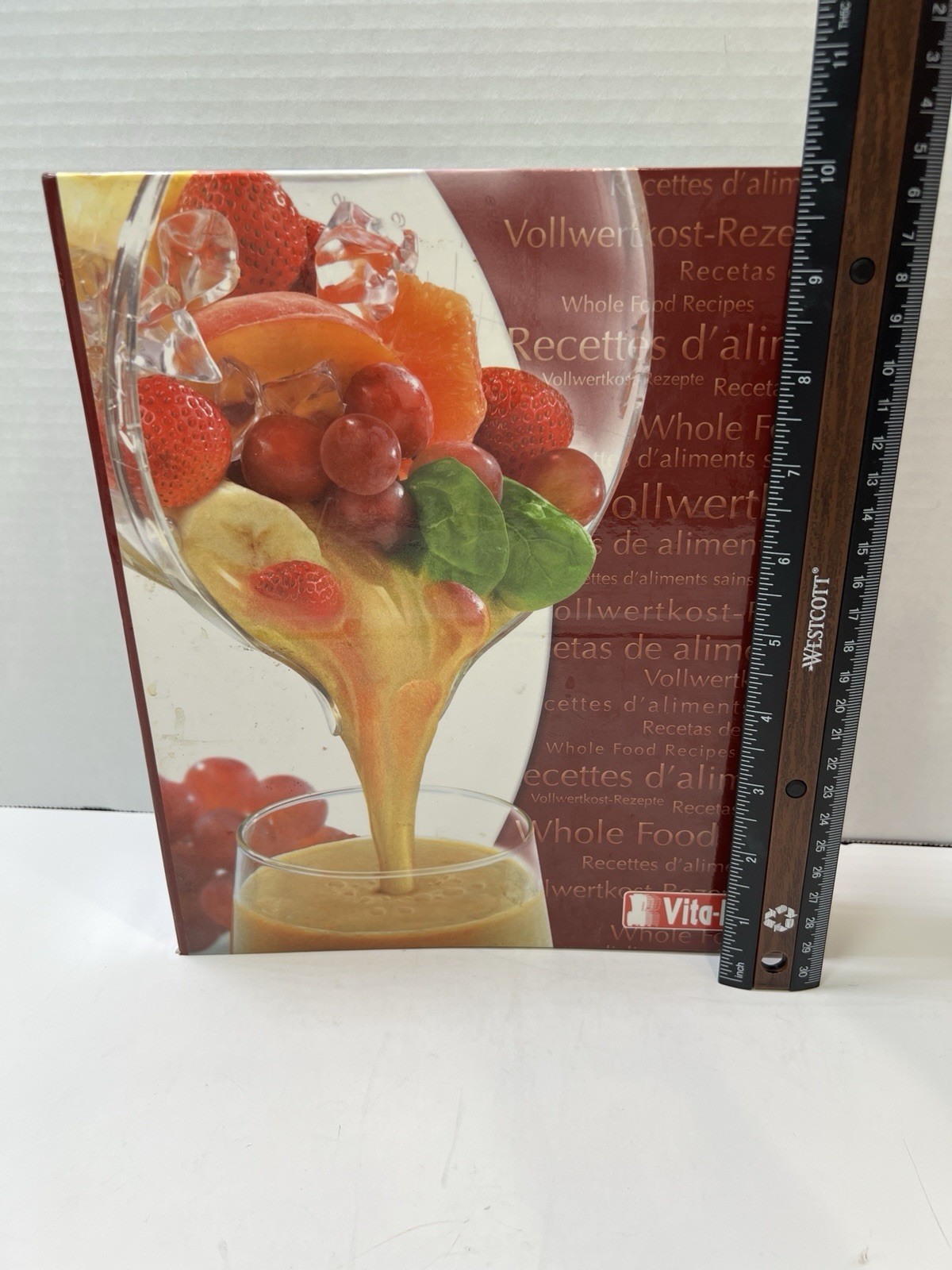 VITA-MIX 5200 3-ring binder w Tabs Cookbook 300 pages Whole Grains, easel