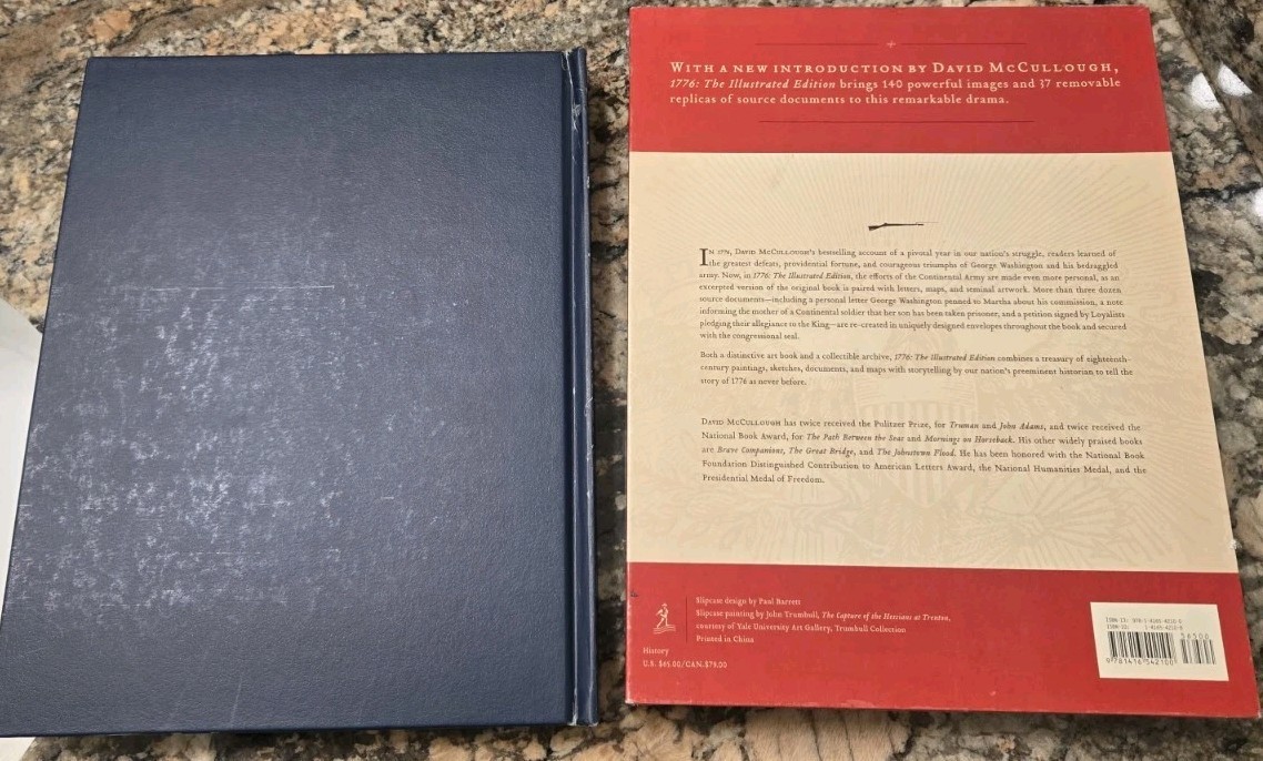 1776 The Illustrated Edition David McCullough – 140 Images & Removable Replicas