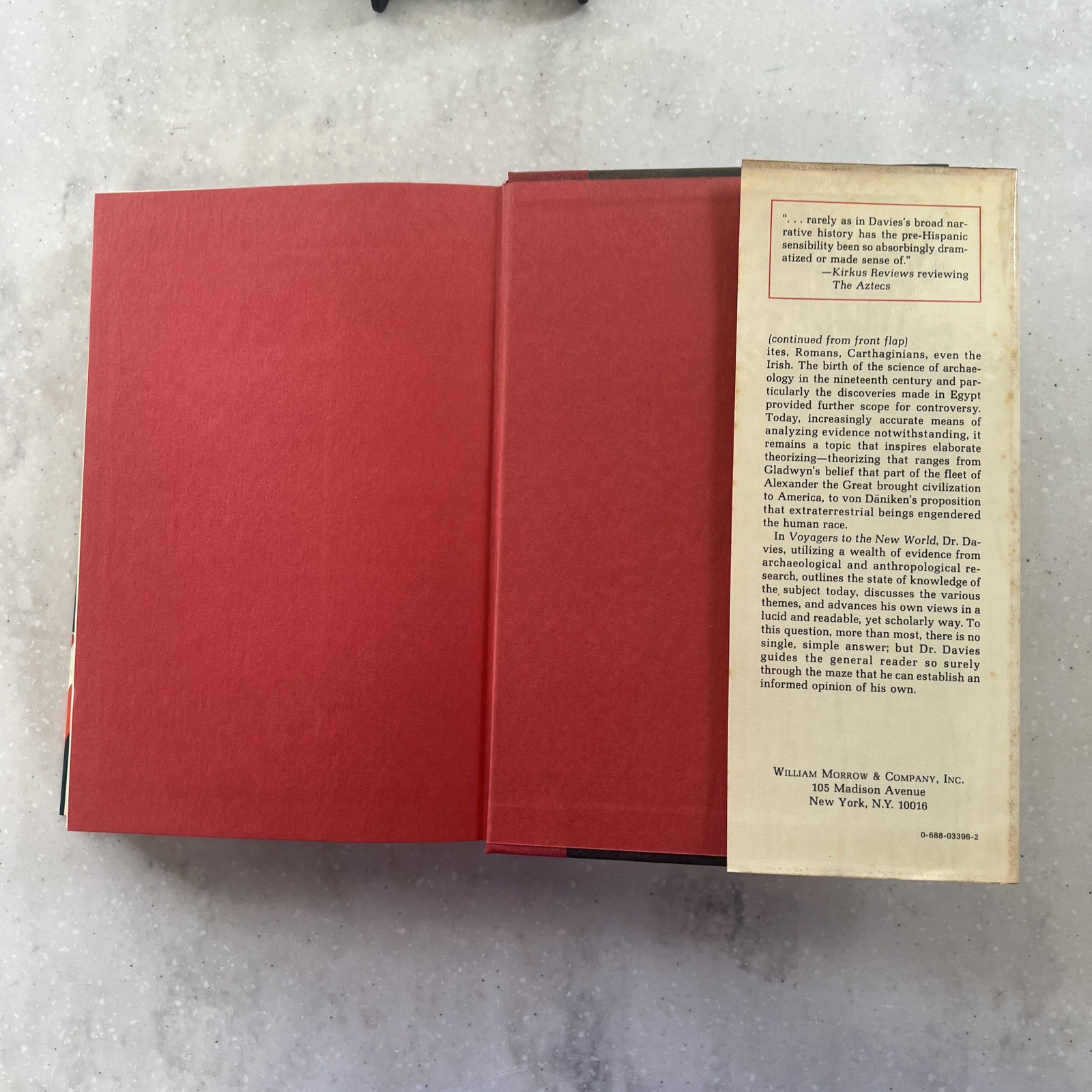 Voyagers to the New World by Nigel Davies / 1979 1st Edition Hardcover