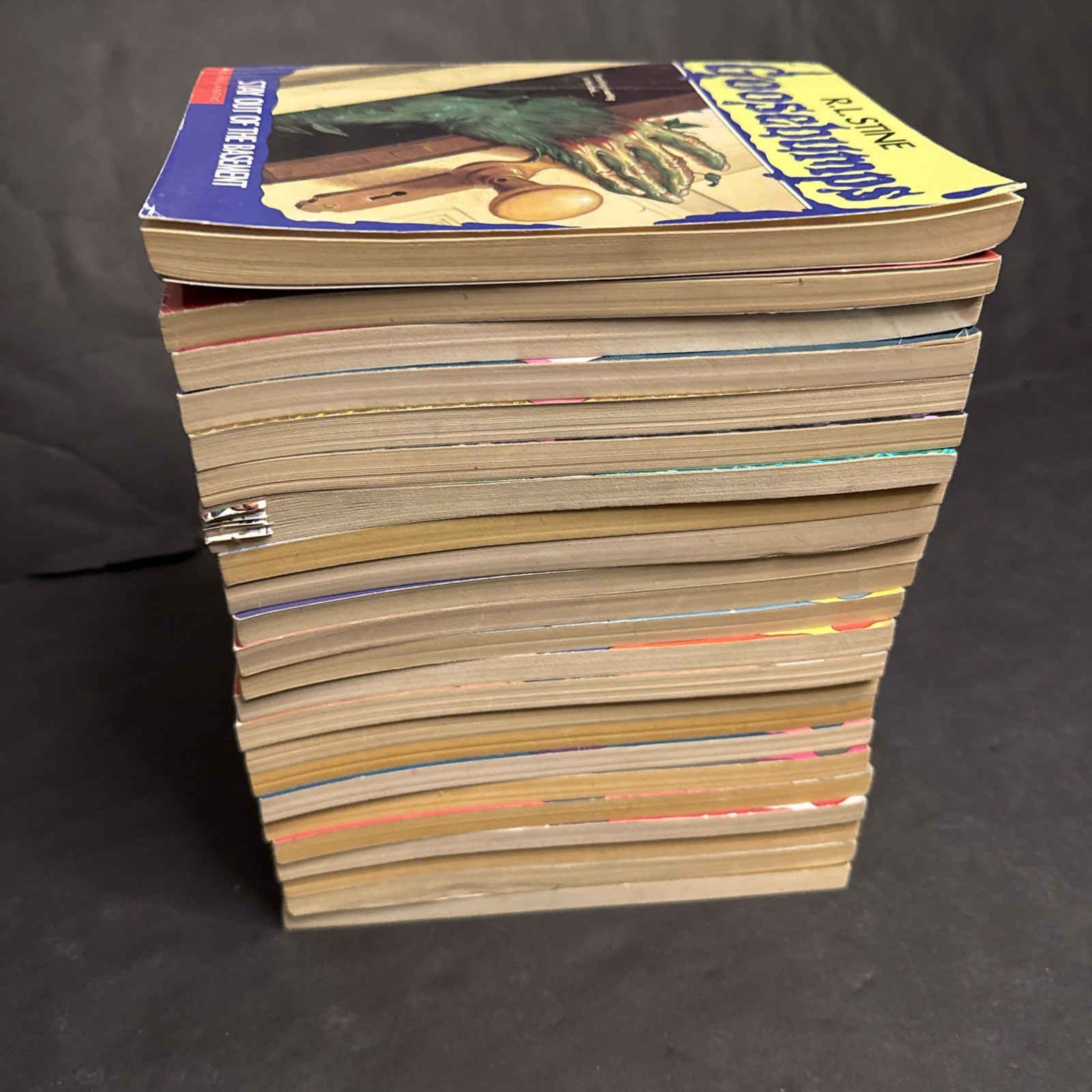 Goosebumps Lot of 23 Books by R.L. Stine Vintage Horror Series Mixed Titles