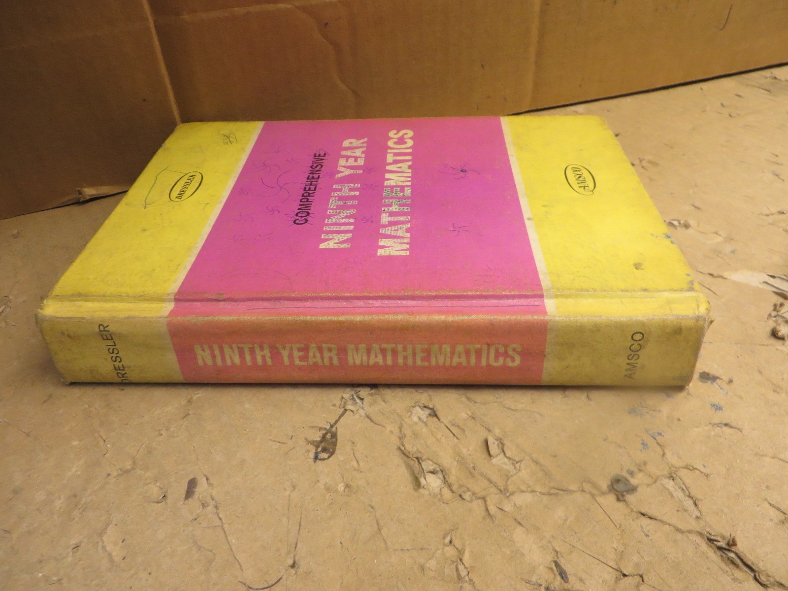 VINTAGE TEXTBOOK comprehensive 9TH year mathematics DRESSLER AMSCO 1966