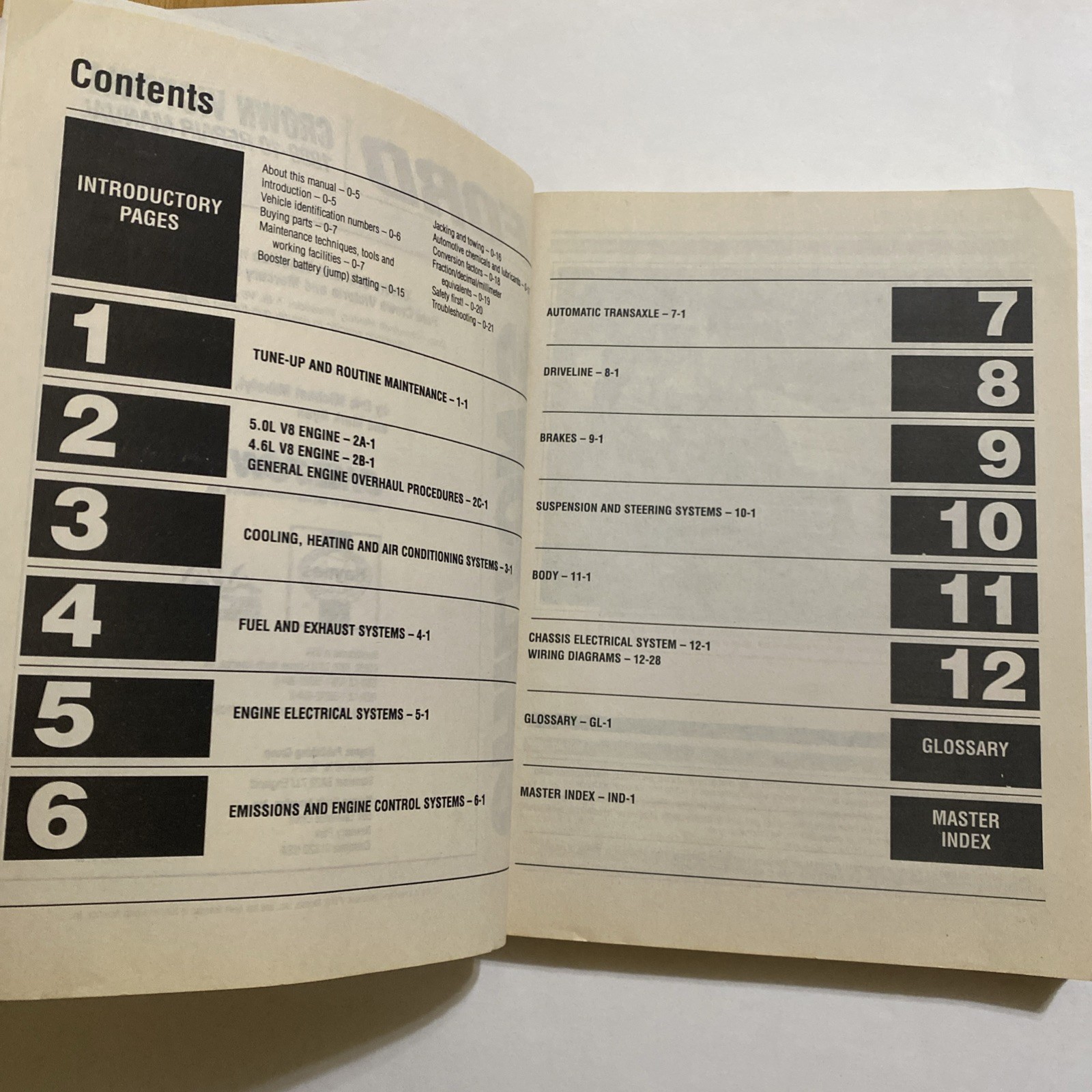 Chilton Ford Crown Victoria Grand Marquis Repair Manual 1989-2010 26180