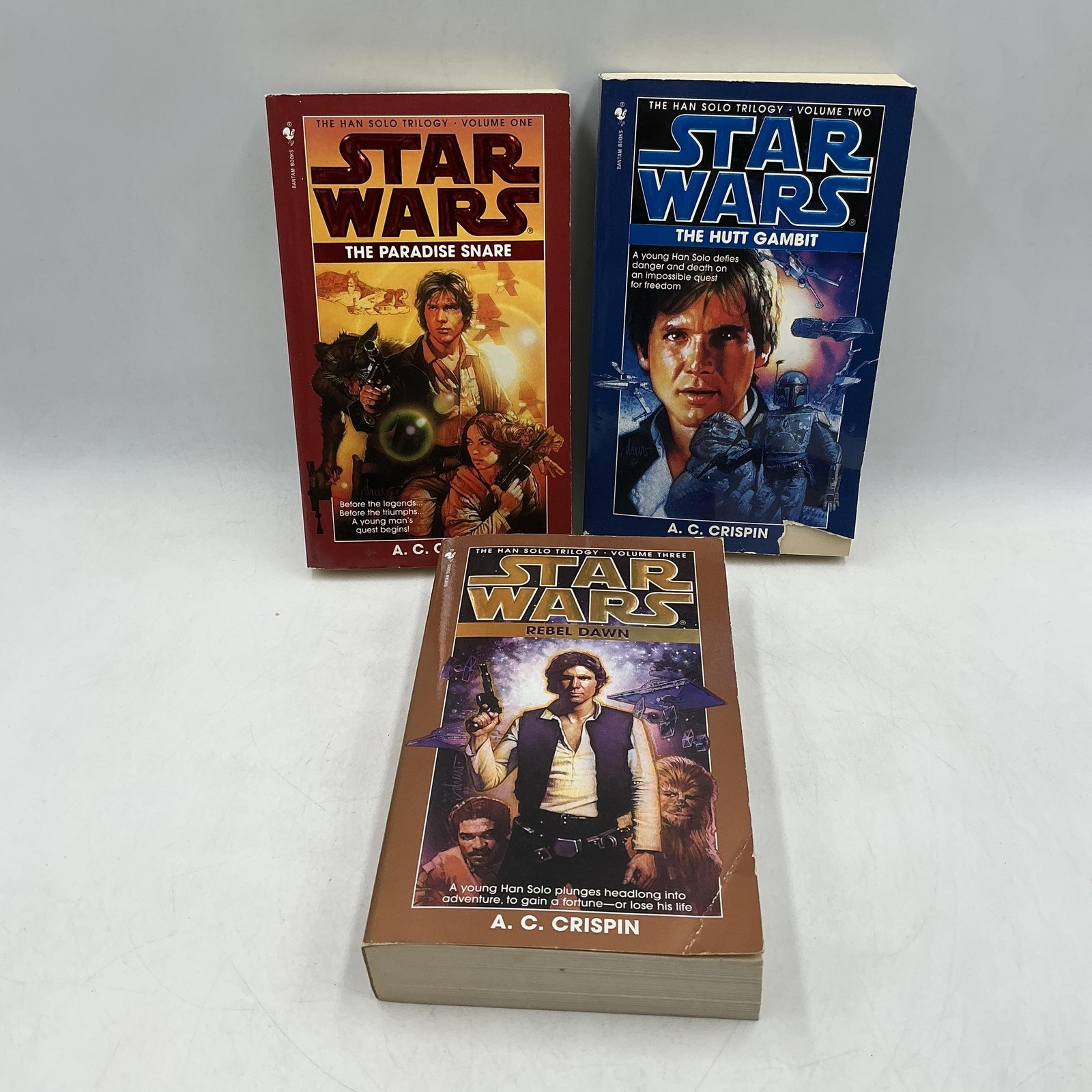 Star Wars: The Han Solo Trilogy A. C. Crispin Books Paperback 1997 3-Book Lot