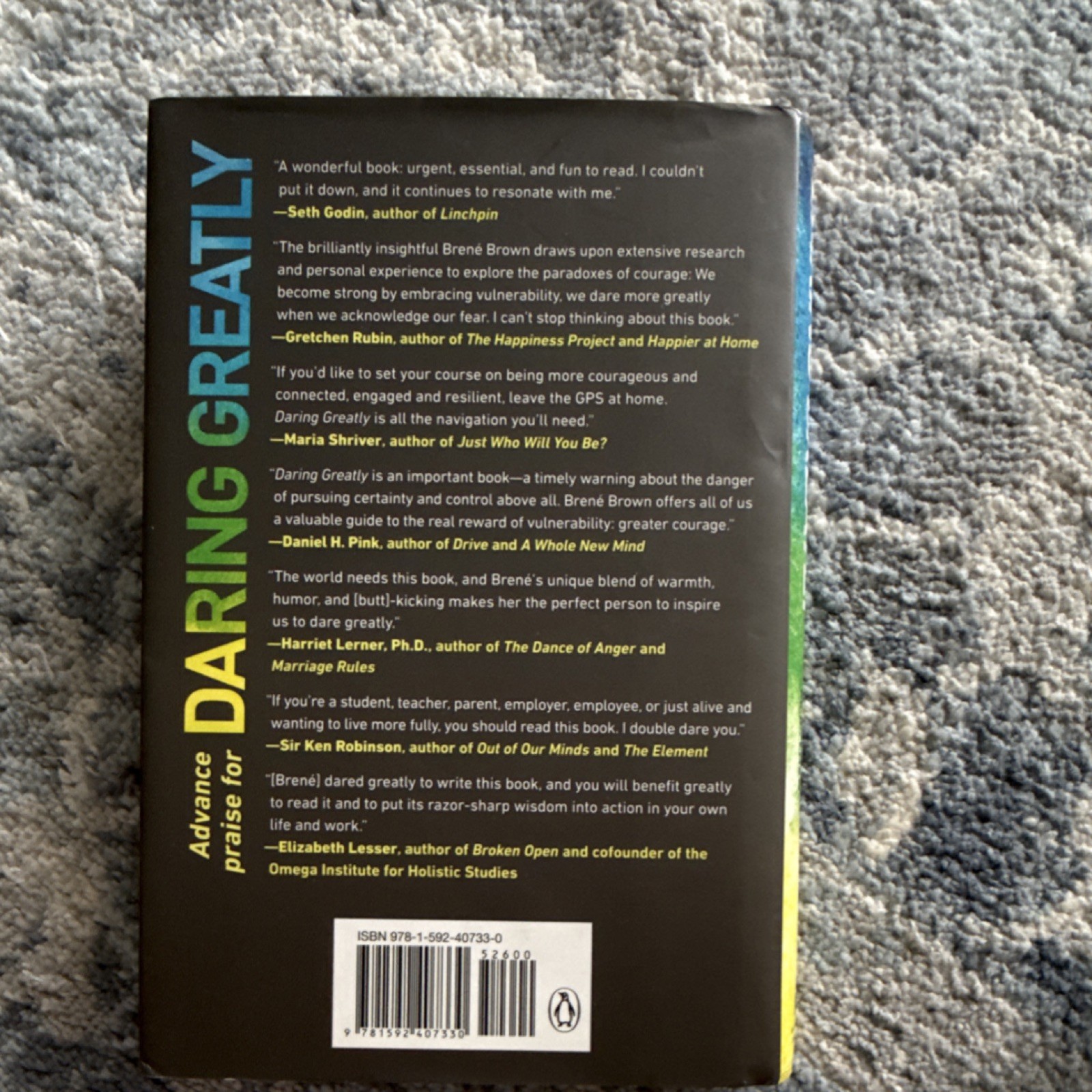 Daring Greatly by Brené Brown Hardcover Self-Help 2012 Book