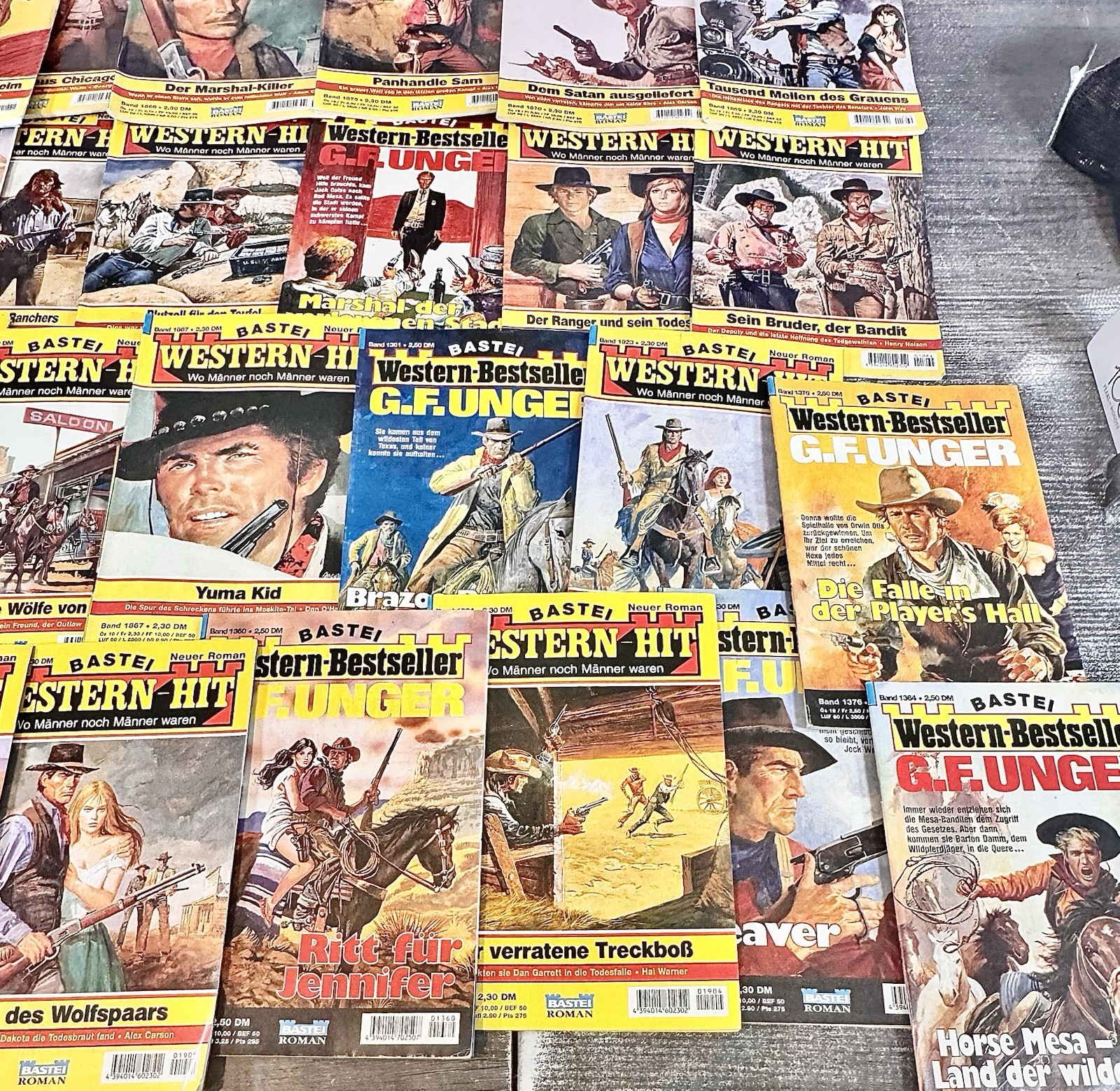 30 BASTEI G.F. Unger Western Pulp Fiction German Booklets Books 1980s