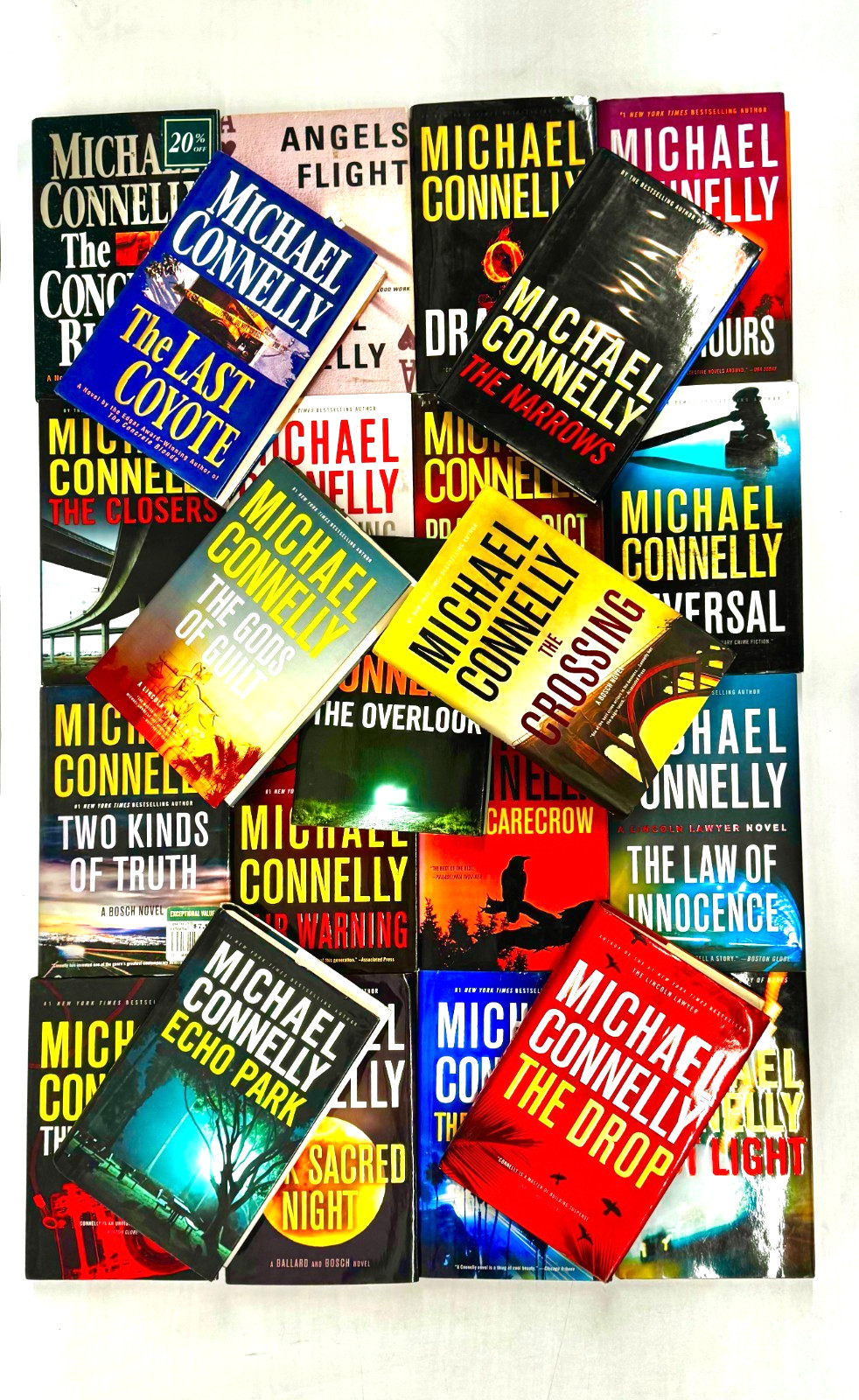 Lot of 10 Michael Connelly Crime Thriller Mystery Hardcovers Mixed Titles VG