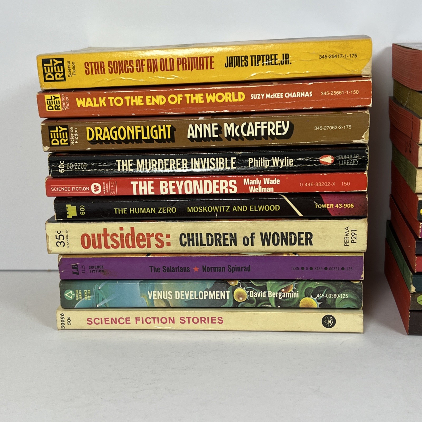 LOT of 22 Vintage 1960-70’s Science Fiction Novels Paperback Books Avon Del Rey