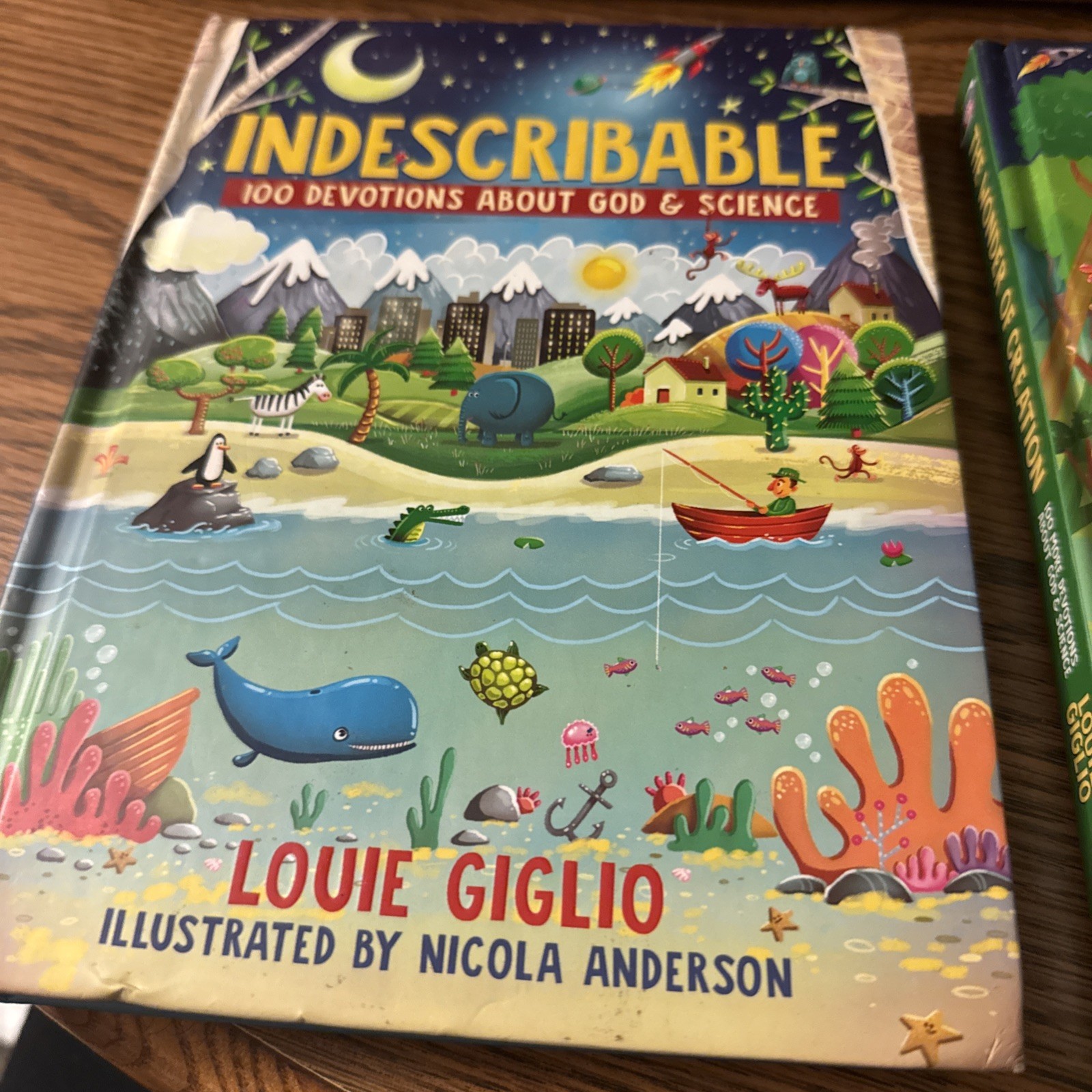 Lot of 2 Louie Giglio Kids Devotionals: Indescribable + The Wonder of Creation