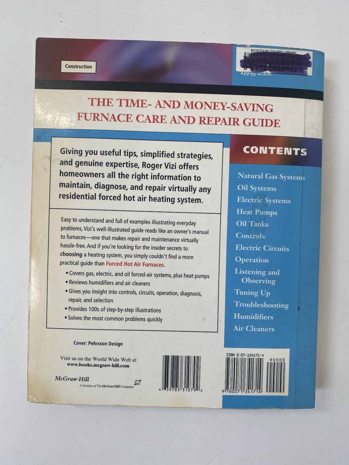 Forced Hot Air Furnaces by Roger Vizi (1999, Paperback)