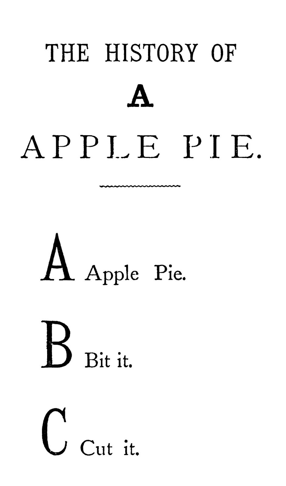 1870 A apple pie and other nursery tales 144 Pages