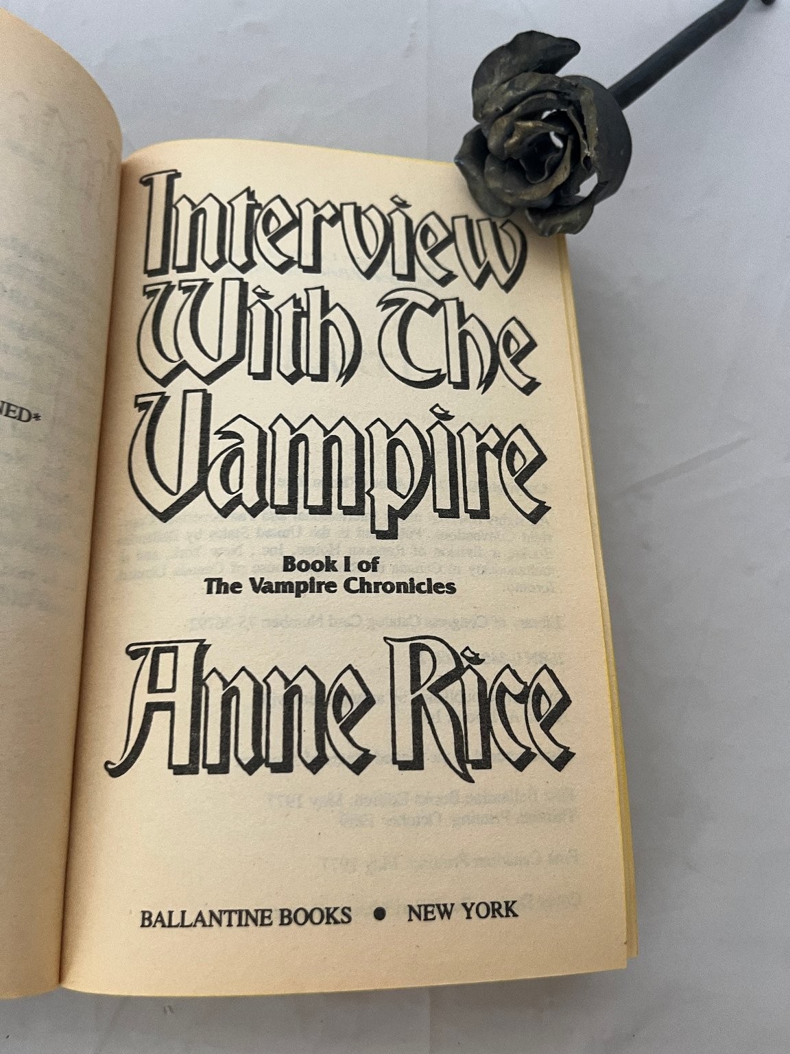Interview With The Vampire Anne Rice 1989 Paperback The Vampire Chronicles