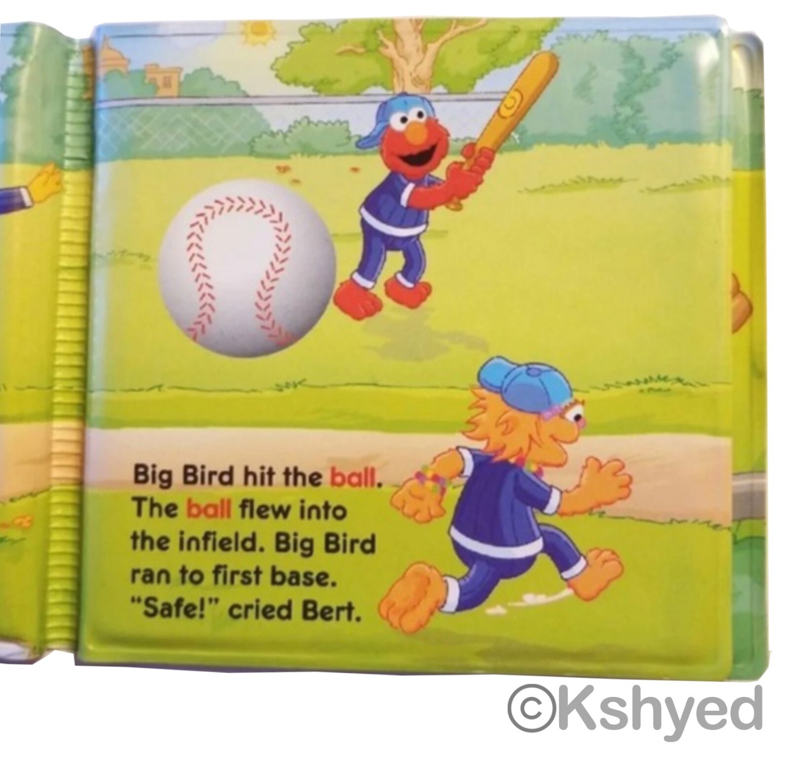 (1 Pack) Sesame Street Elmo`s Home Run Bubble Book – Great For Bath Time – New