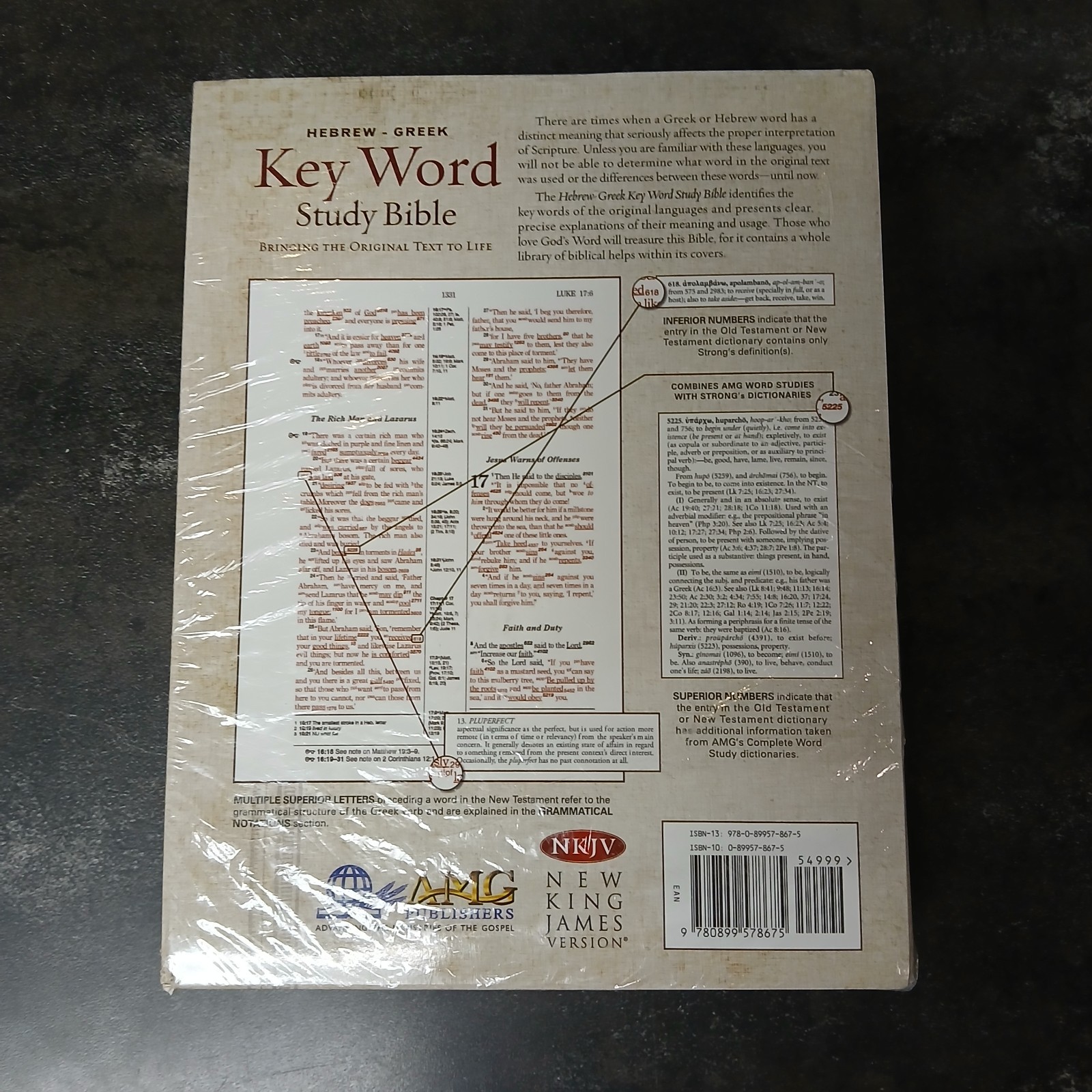 The Hebrew-Greek Key Word Study Bible: NKJV Edition, Hardcover