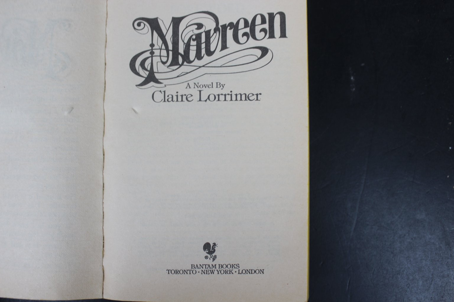 Maureen Claire Lorrimer 1977 Bantam Edition Romantic Adventure Novel PB