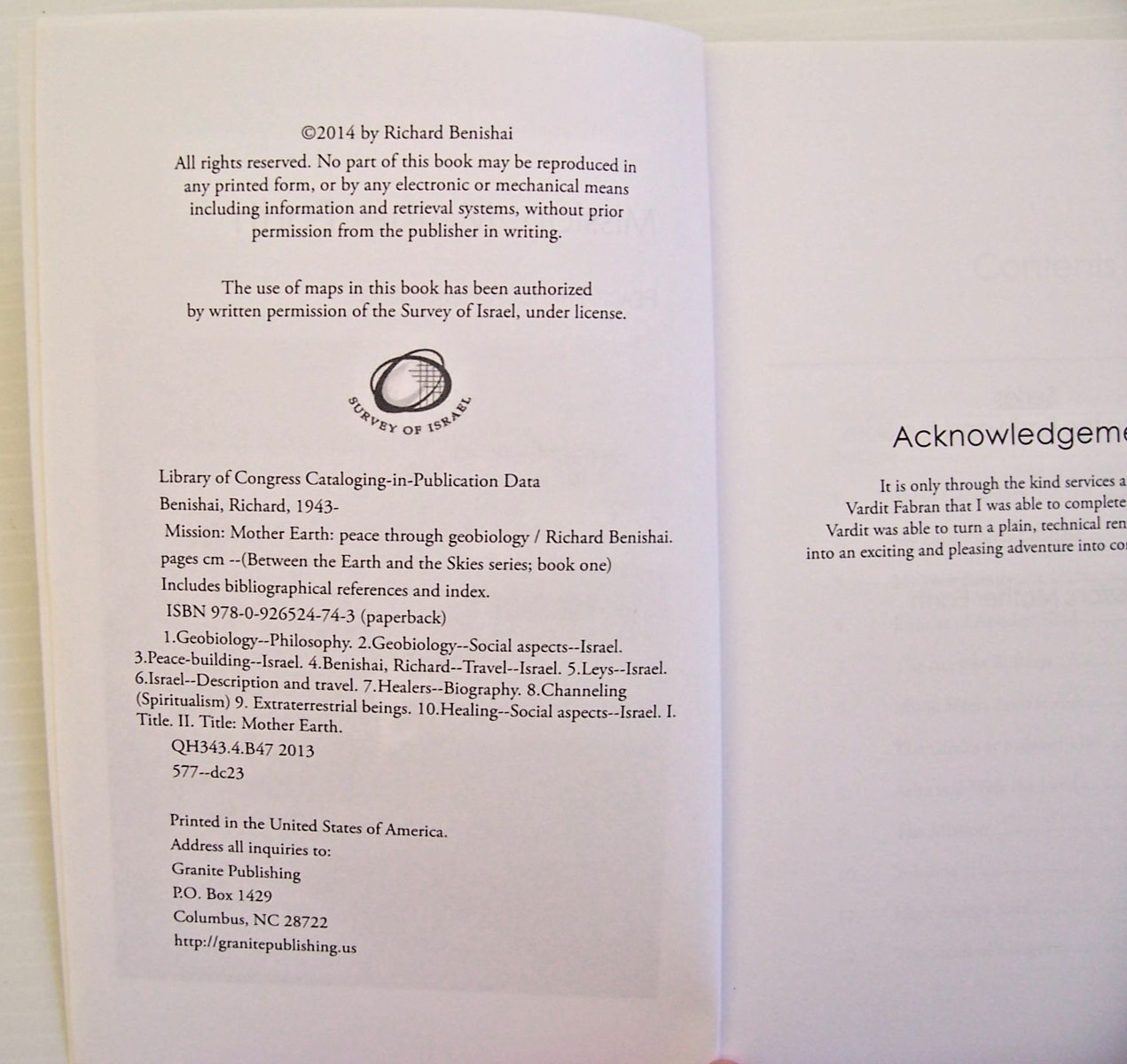 Mission: Mother Earth: Peace Through Geobiology