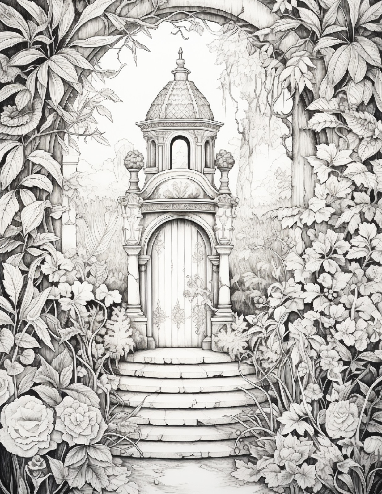 Secret Garden Coloring Book for Adults & Kids ,