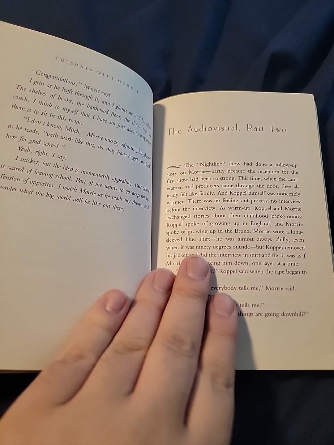 Tuesdays With Morrie By Mitch Albom