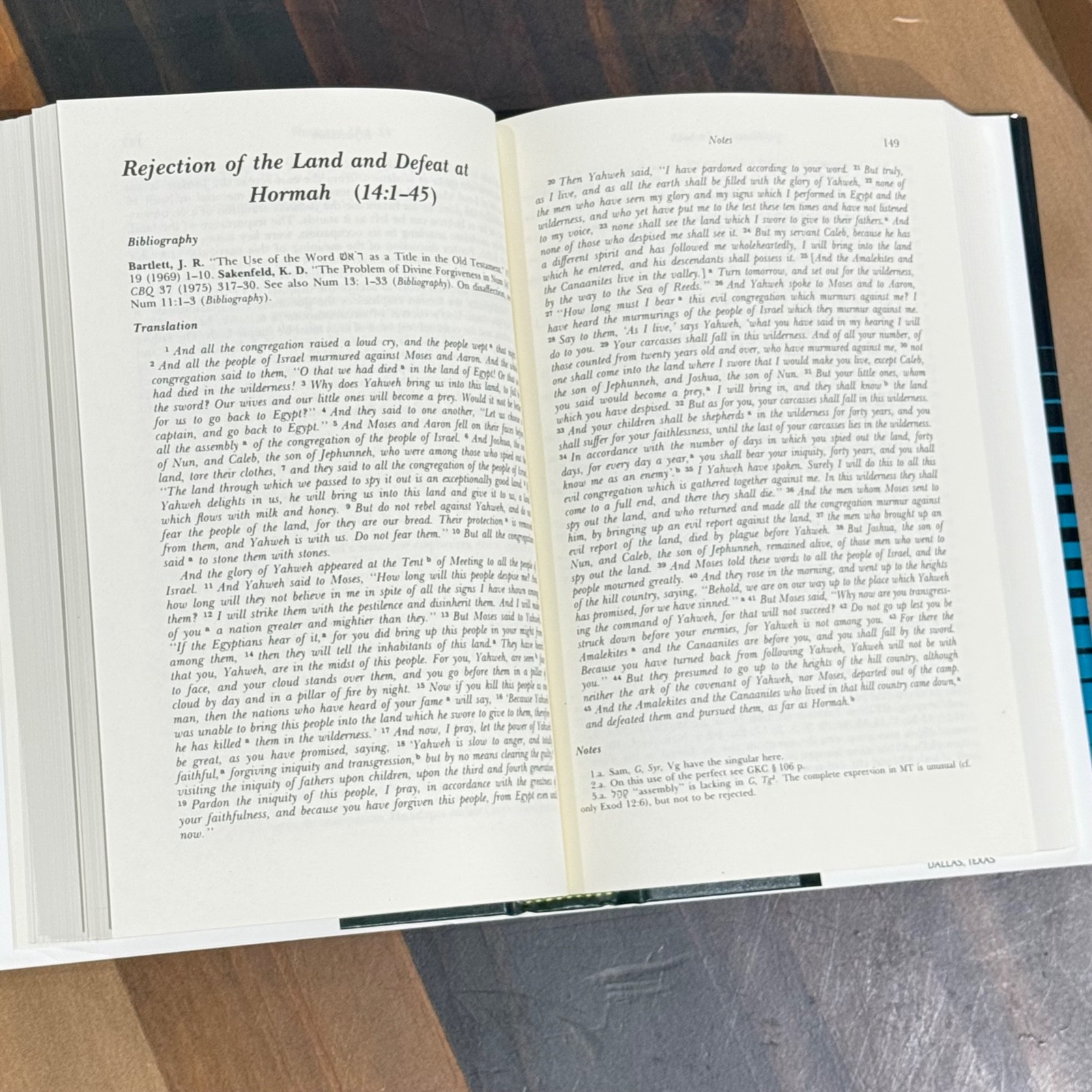 NUMBERS, Philip J. Budd, Vol. 5, Word Biblical Commentary, 1984, Hardcover