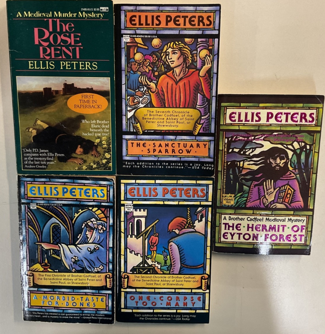 Ellis Peters PB lot of 11 Chronicles of Brother Cadfael