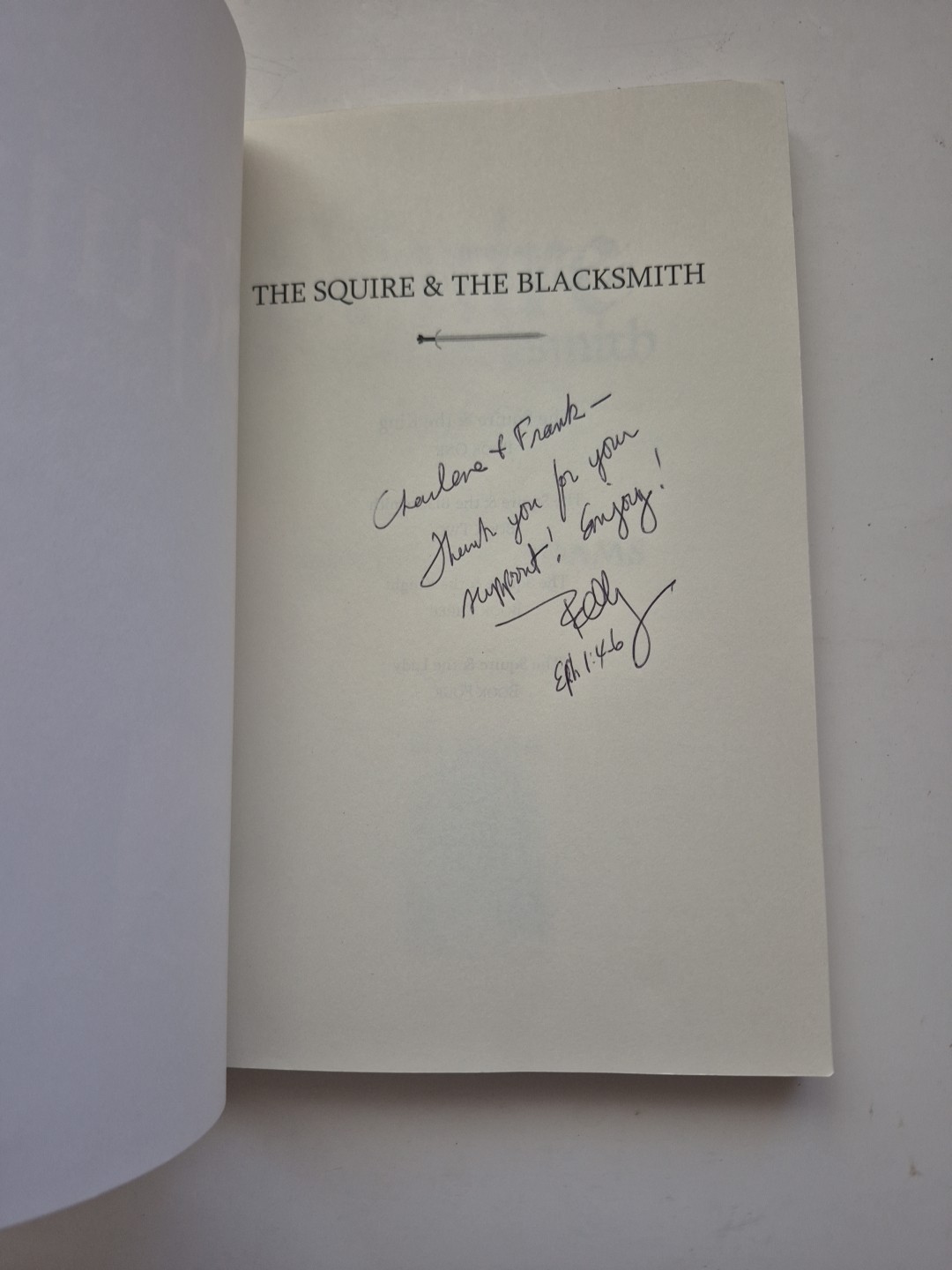 THE SQUIRE & THE BLACKSMITH By Randall R. Adams Trade Paperback Read Description