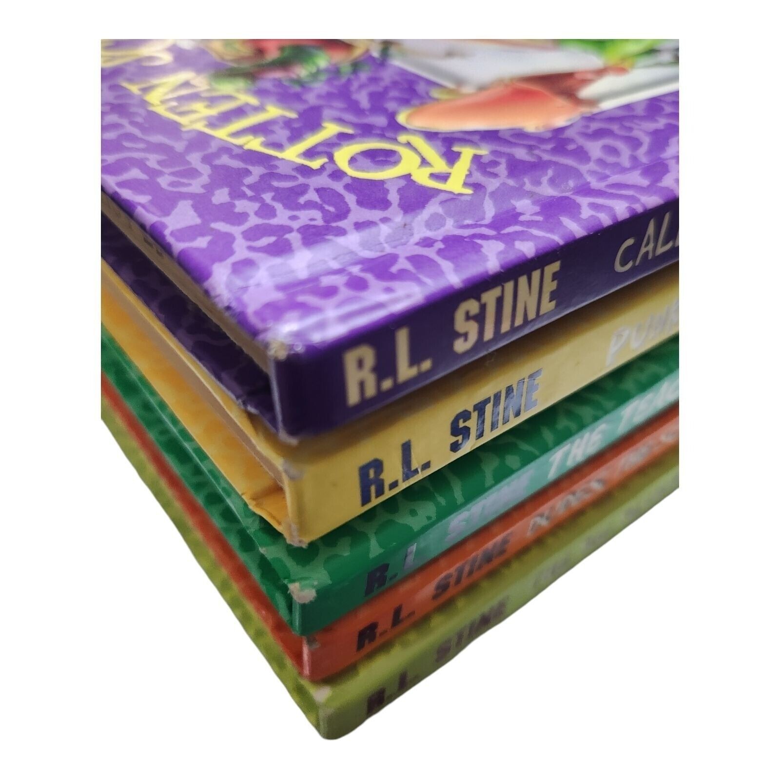 Goosebumps R.L. Stine Rotten School Books Lot of 5 Volume 1 7 8 11 15