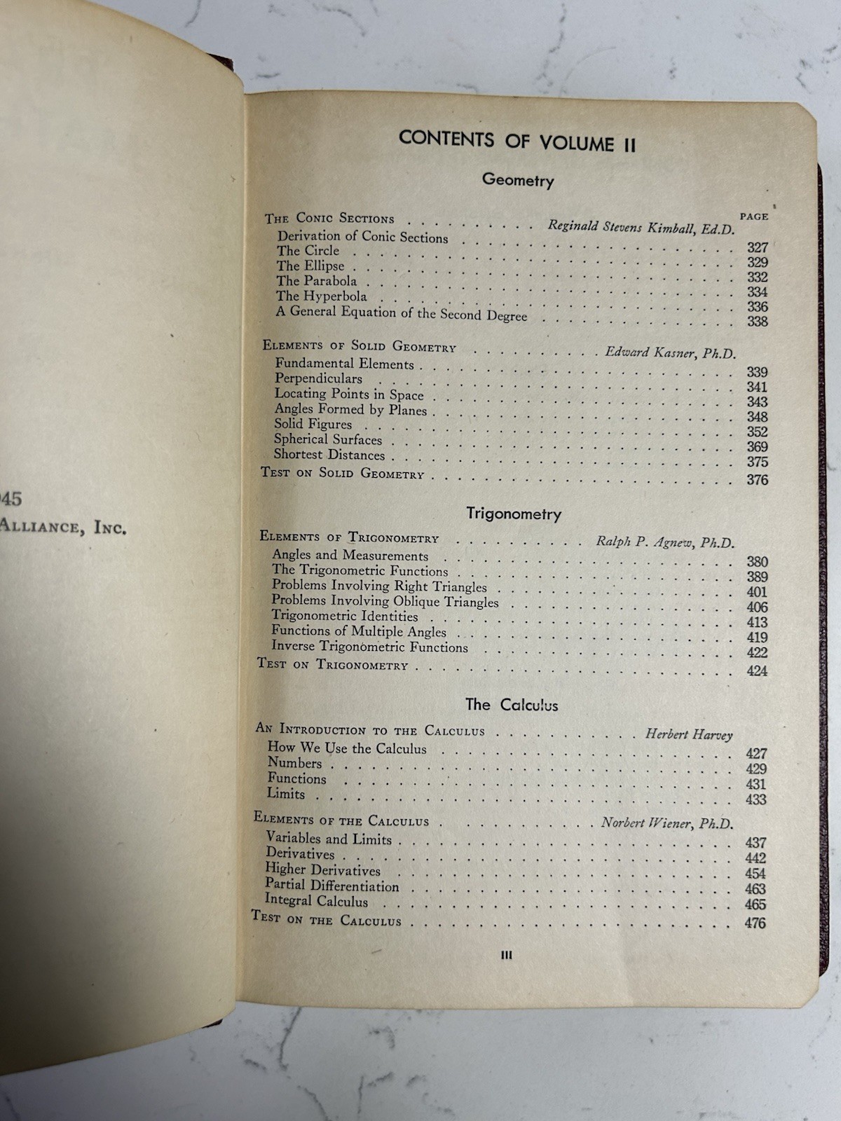 Practical Mathematics 1945 National Educational Alliance Kimball Books VOL 2-4