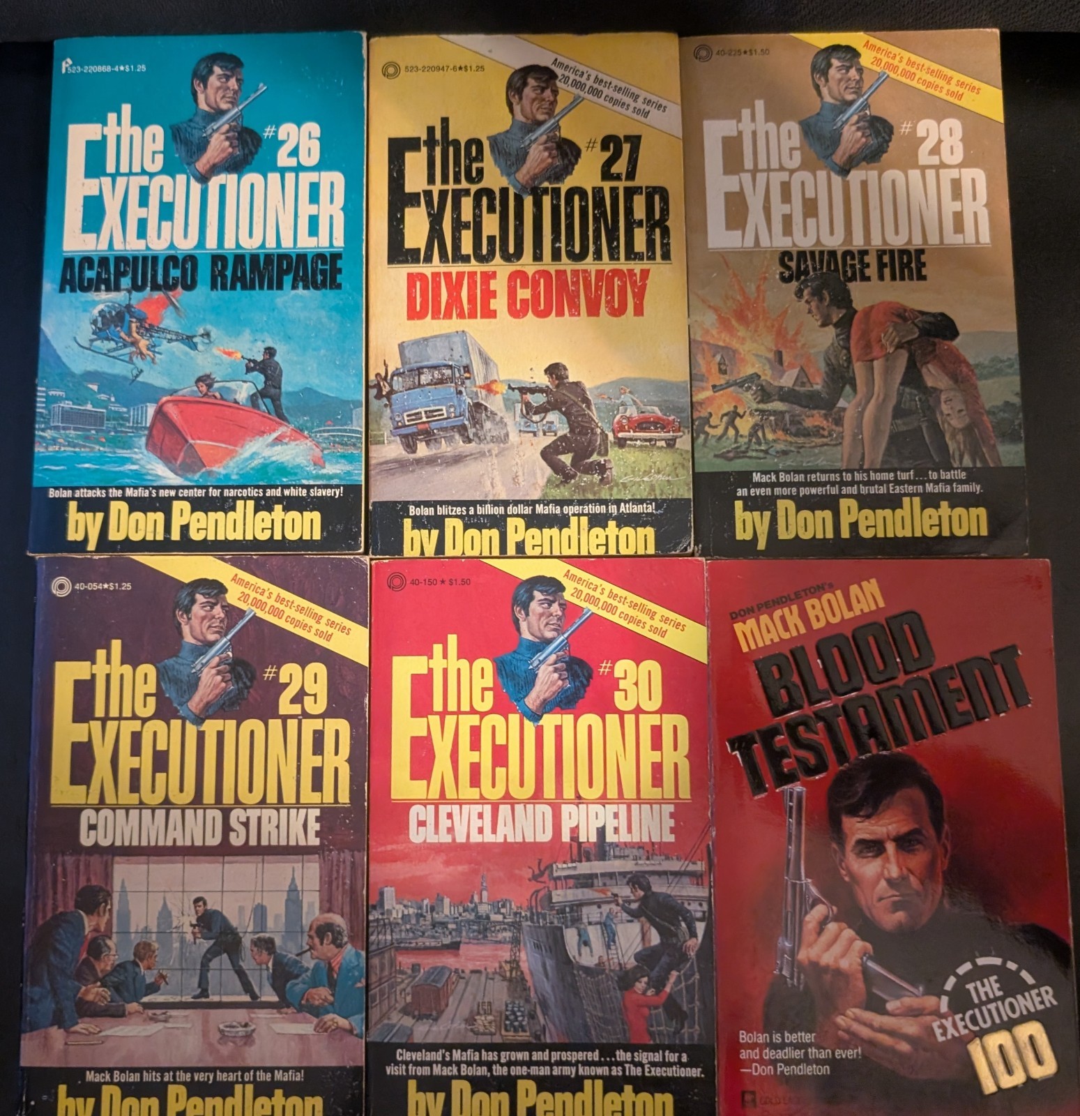 Lot Of 14 Don Pendleton’s Mack Bolan Books