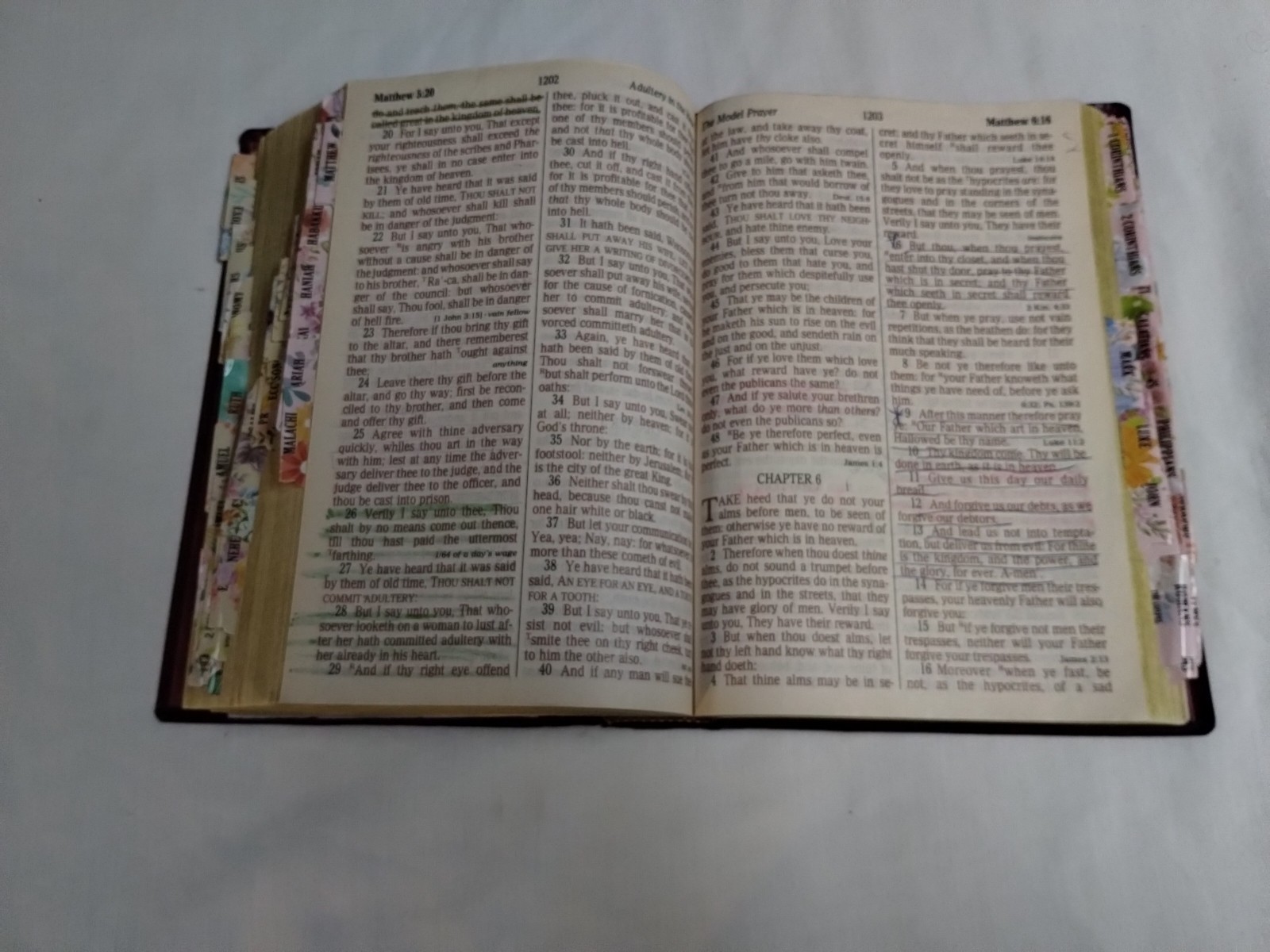 Holy Bible King James Version Giant Print w/ Words of Christ in Red 1990 HC