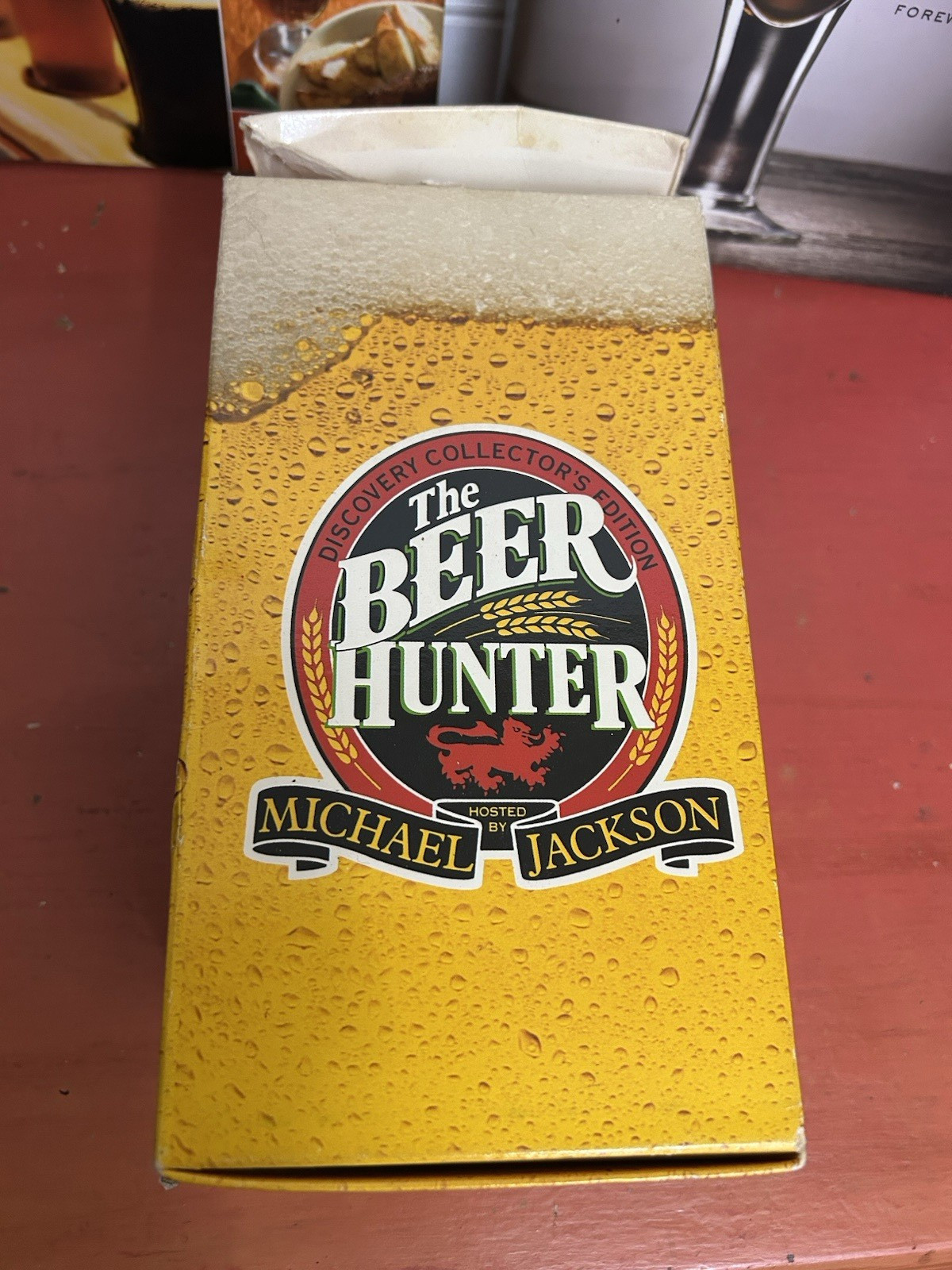 Beer Books 2 & 3 VHS Lot Oxford Companion HC Tasting Beer Mosher Beer Hunter Lot
