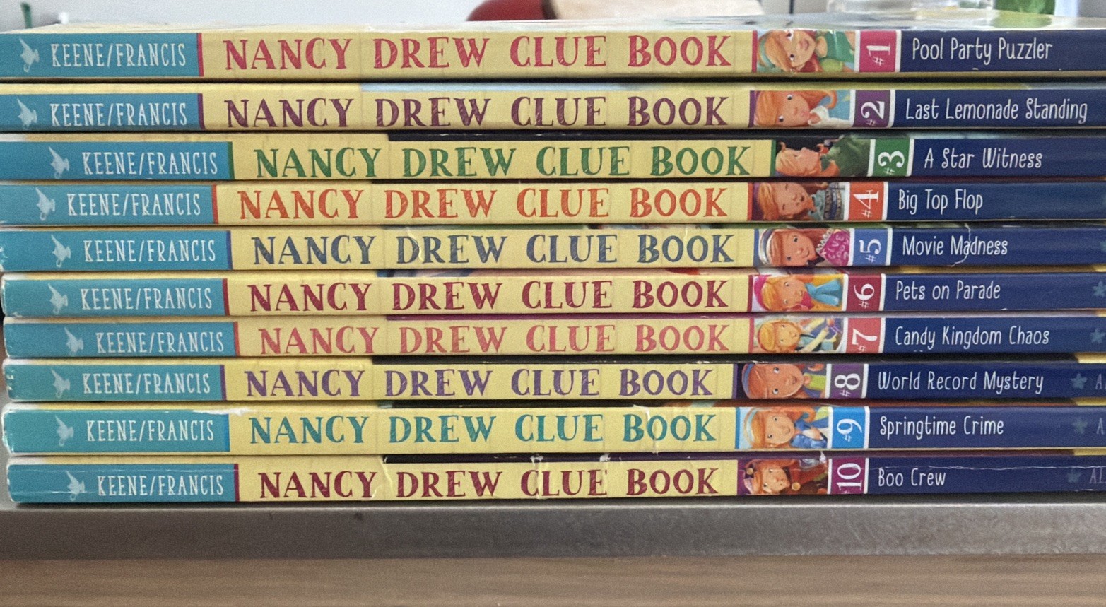 Nancy Drew Clue Books 1-10 Written By Carolyn Keene