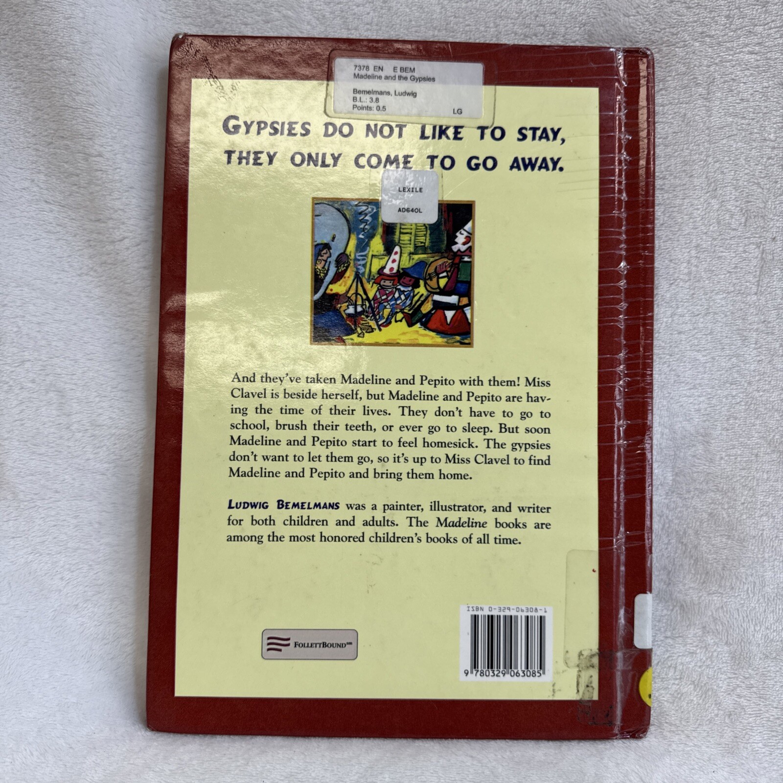 Madeline And The Gypsies Ludwig Bemelmans 1987 Childrens Hardcover BOOK 12.25×9