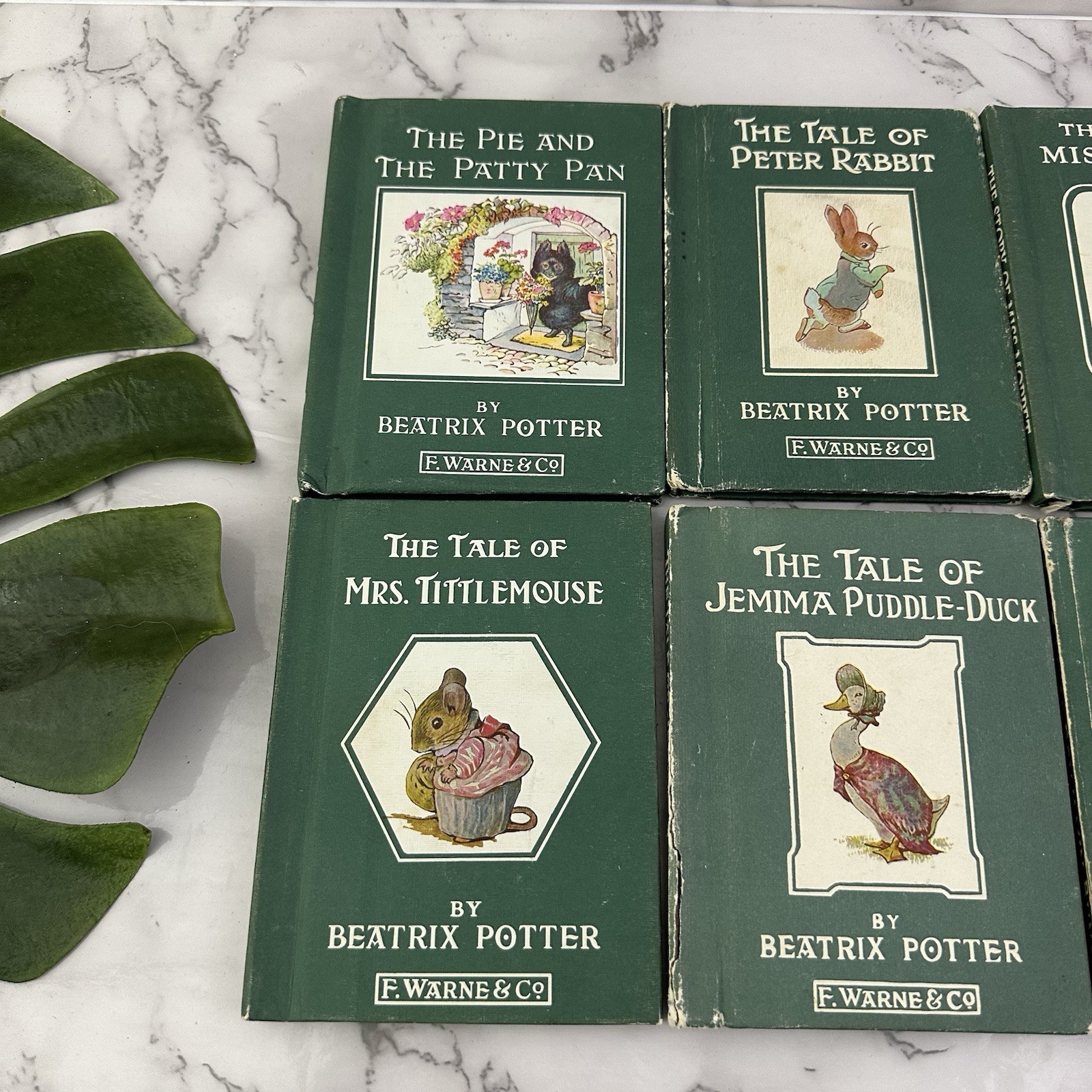 Beatrix Potter Vintage Hardcover Book Lot of 6 F Warne Co Peter Rabbit Classics