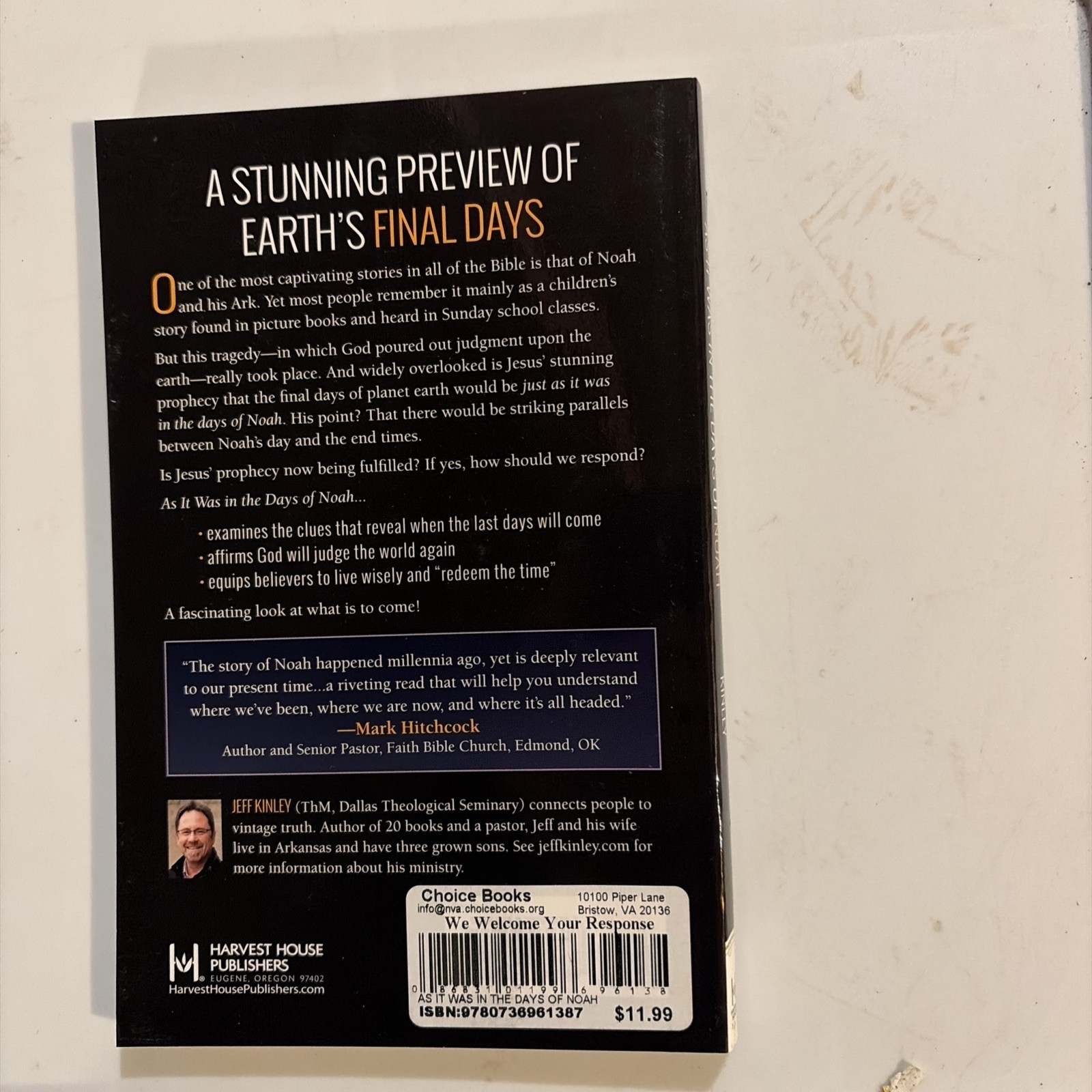 As It Was in the Days of Noah by Kinley, Jeff