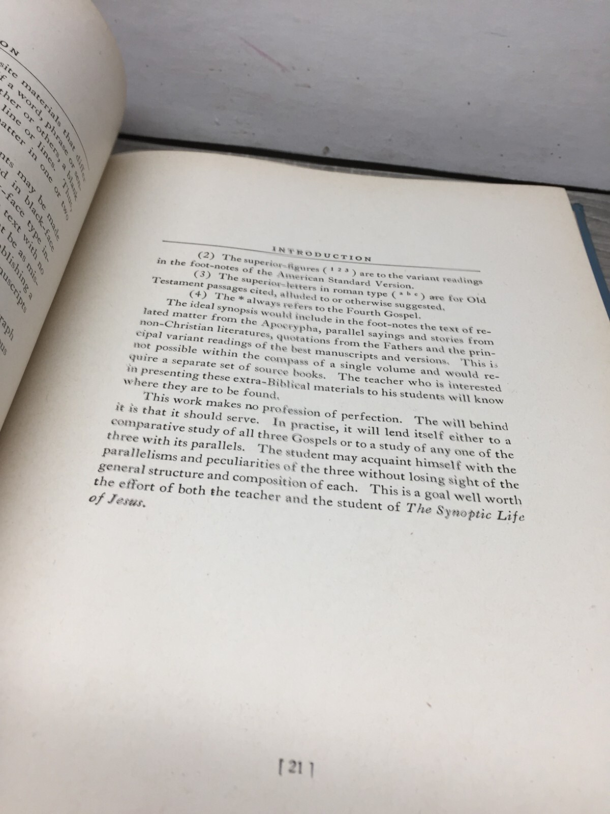 A Syllabus and Synopsis of the First Three Gospels by Walter Bundy 1932 Parallel