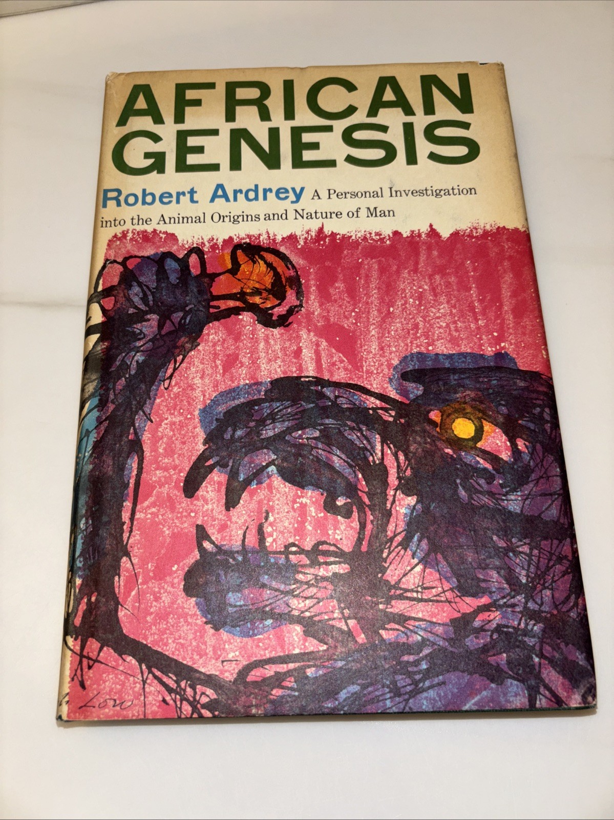 1961-African Genesis- Robert Audrey-HC/DJ- Book Club-Anthropology-VG+
