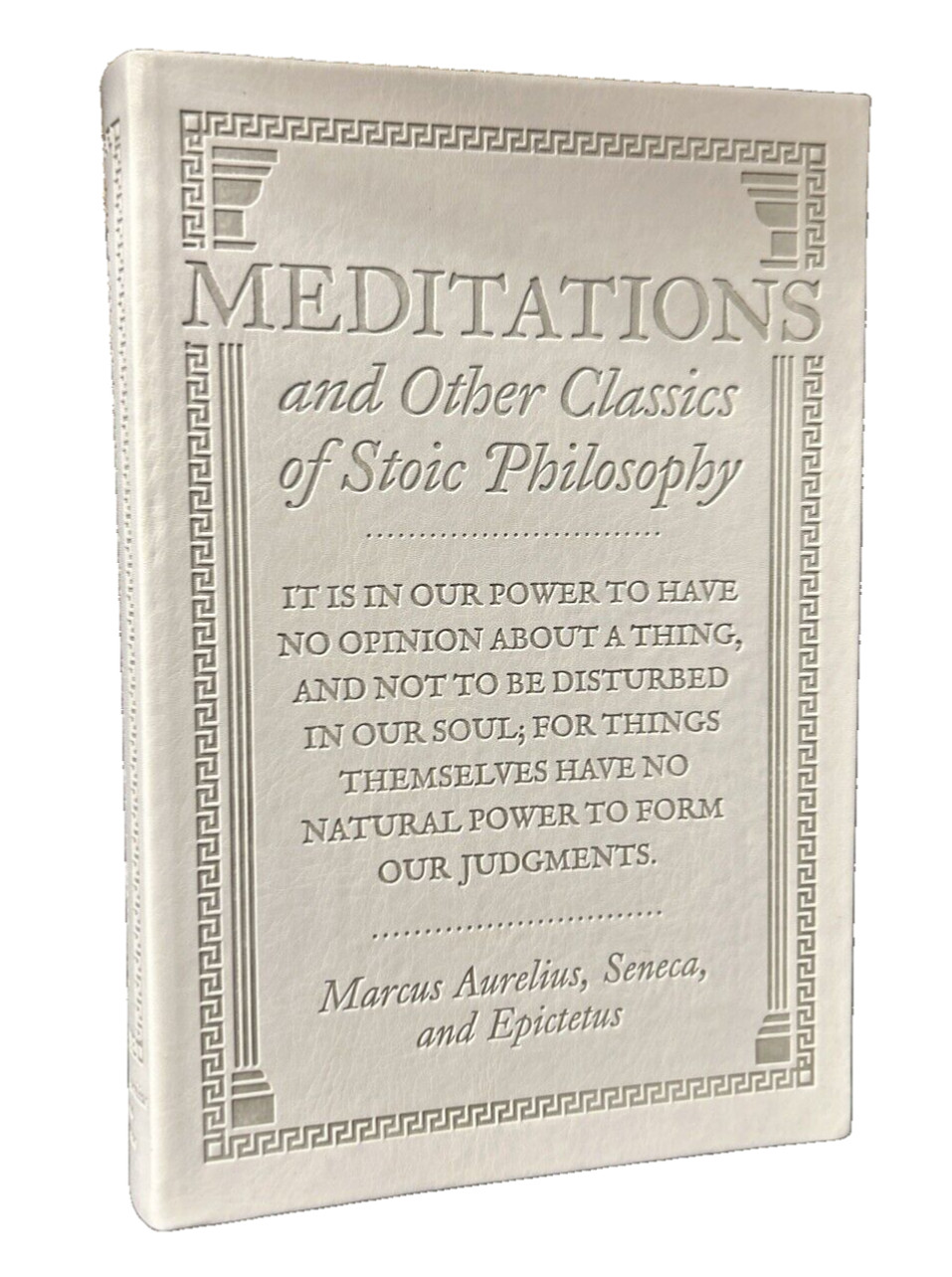 ❤MEDITATIONS & Classic Stoic Philosophy Marcus Aurelius Seneca Epictetus Leather