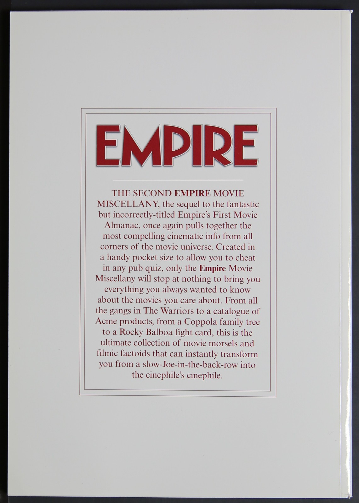 The Second Empire Movie Miscellany – 108 Years of Movie Trivia in 108 Pages