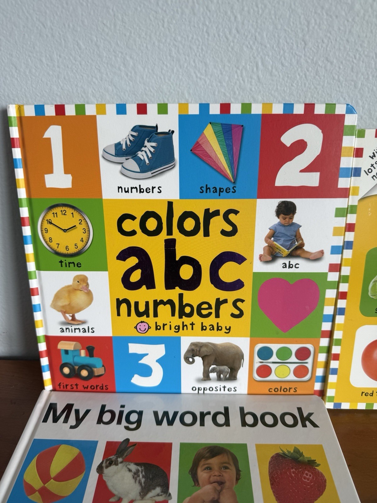 Priddy Books: Colors, ABCs, Numbers, Big Word Book & 4 x 100 word books – school