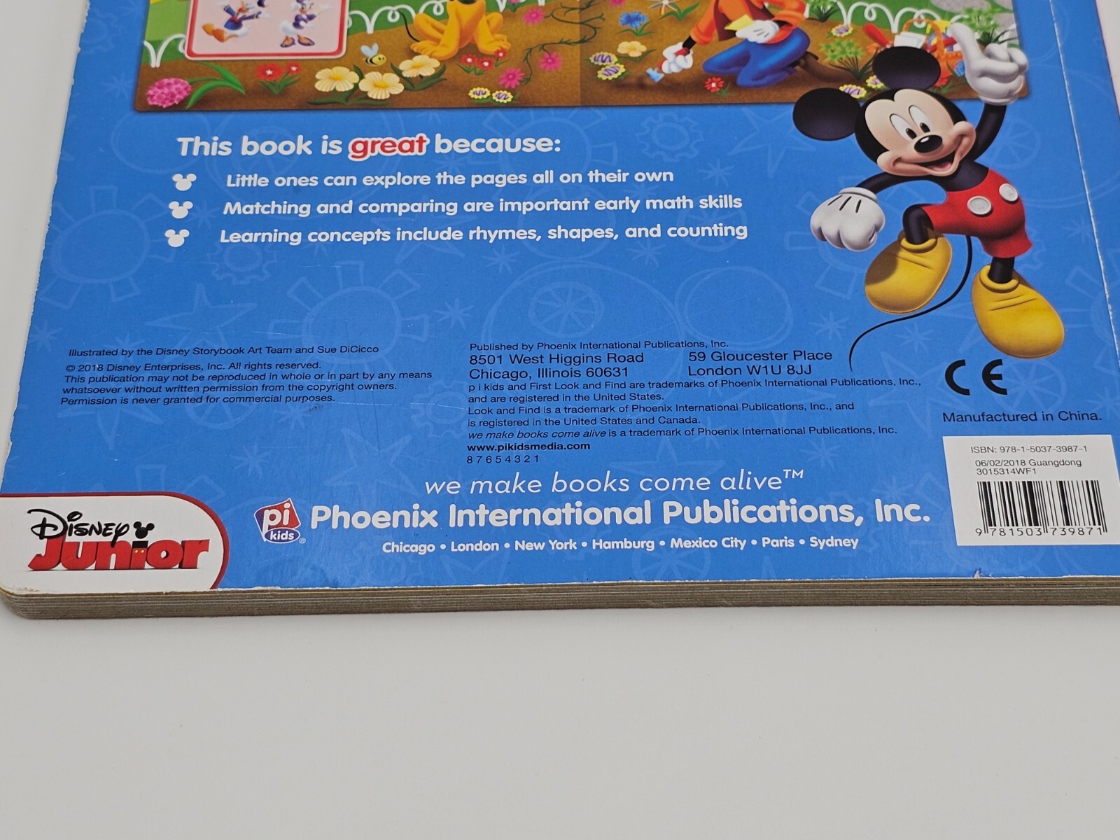 Mickey Mouse Clubhouse First Look and Find Board Book Ages 0+ Great for Toddlers