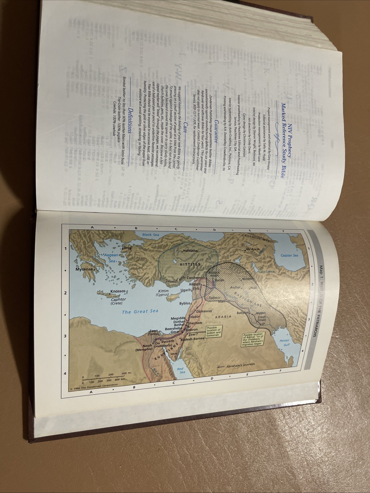NIV Prophecy Marked Reference Study Bible 1998 Hardcover Text 1984