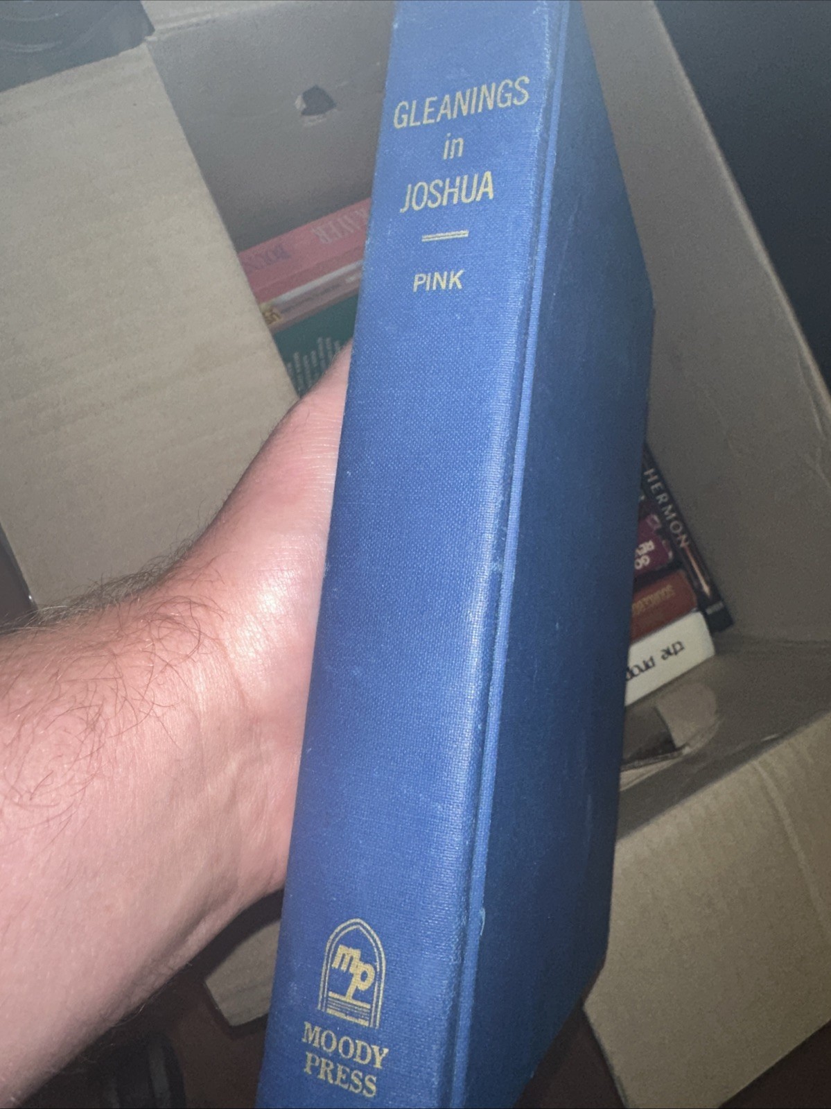 Vintage Gleanings In Joshua Arthur W Pink Moody Press 1967 Hardcover Christian