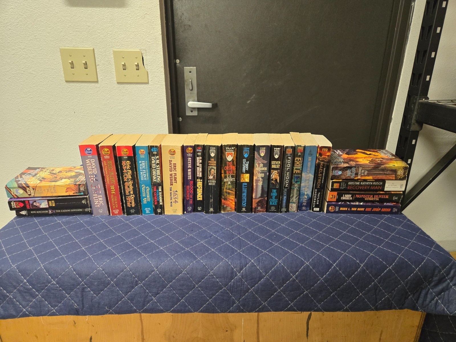 Lot of (24) Fantasy Sci Fi Paperback Books Tor Baen Roc Publishing