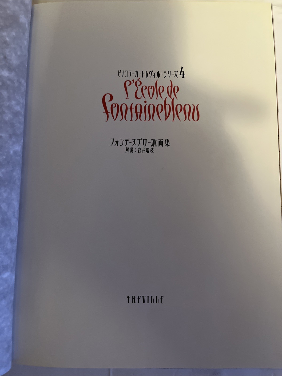 Pinacoteca Treville Series 4 By Erini Fujimara I HC 1995 Japanese Edition