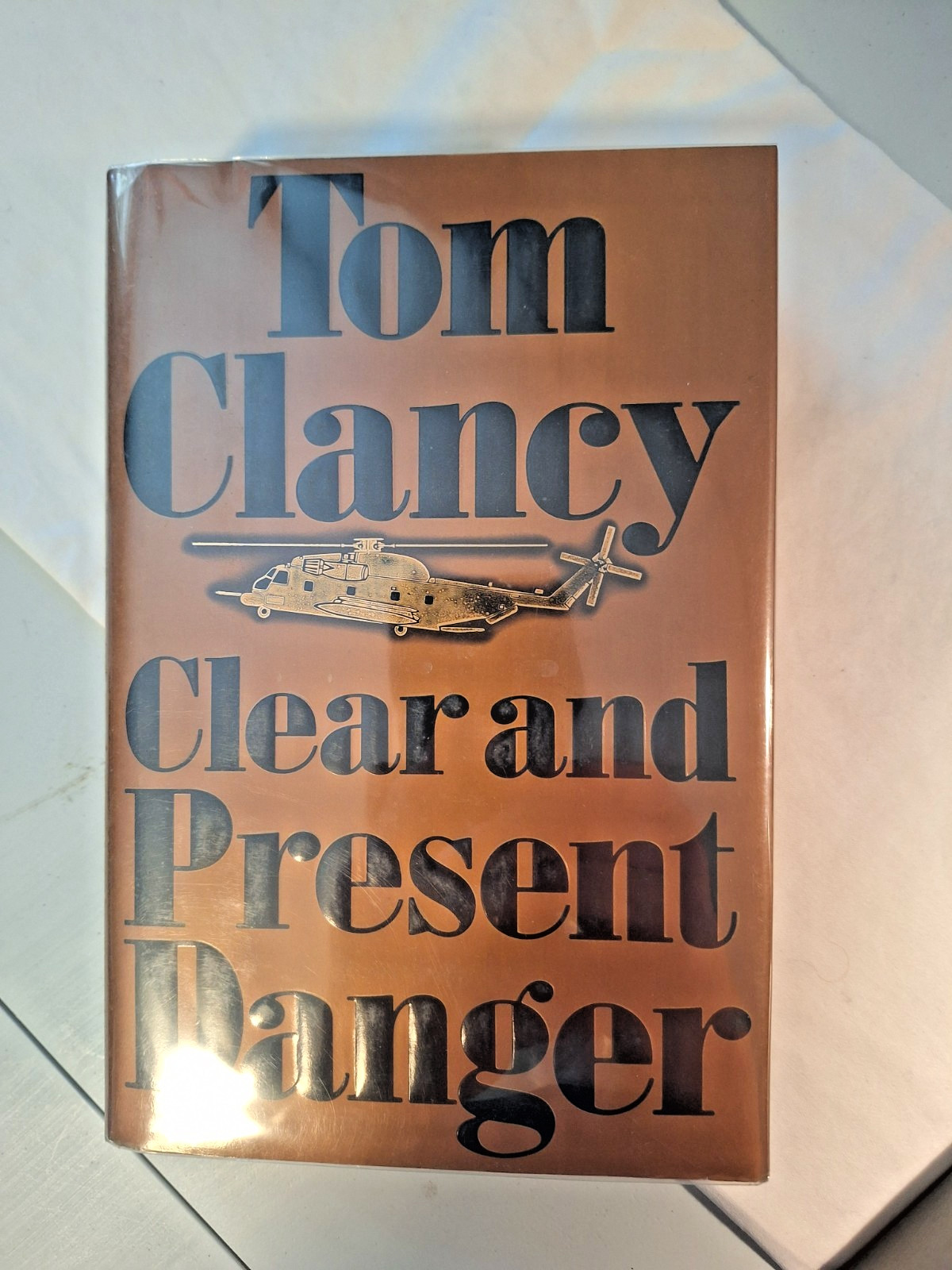 CLEAR and PRESENT DANGER By TOM CLANCY 1ST EDITION DJ A GOOD BOOK