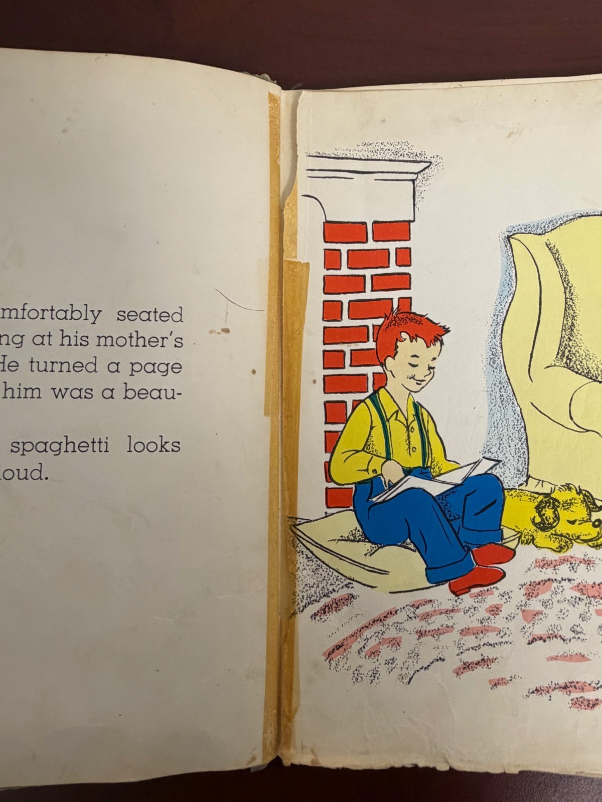 Vintage SPAGHETTI EDDIE 1957 Hardcover by Mary Jackson Ellis Ex-library copy