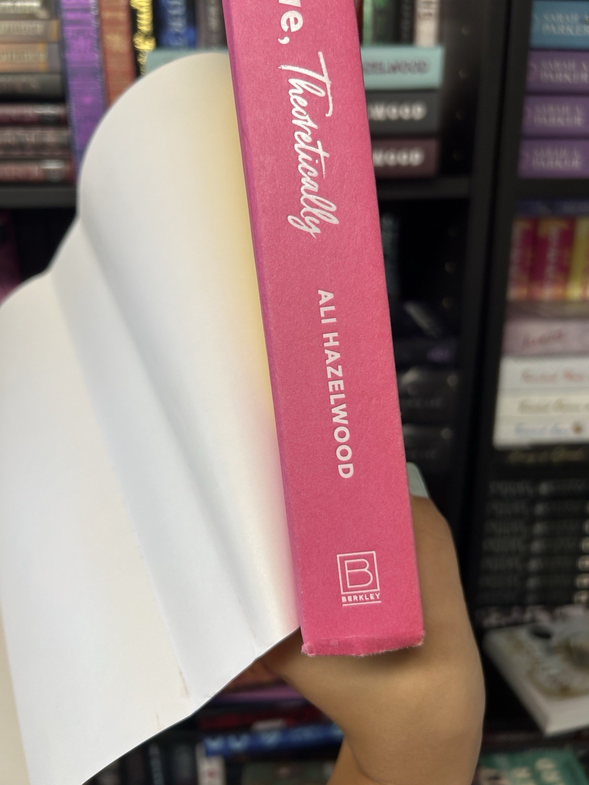 SIGNED Love Theoretically by Ali Hazelwood Hardcover Autographed (damaged)