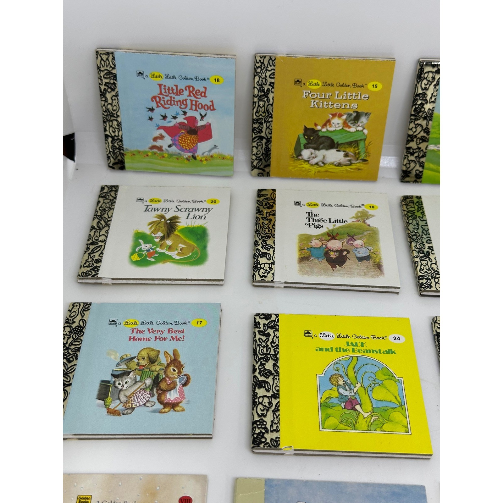 VTG Little Golden Book Miniature Lot Mixed Colors Classic Fairy Tales Kids Story