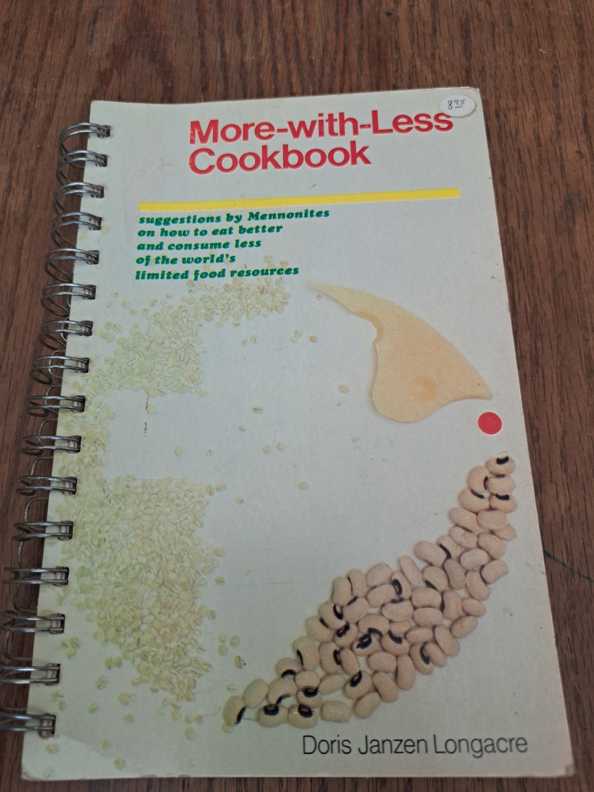 Vintage Mennonite More With Less Cookbook Recipes 1980 Spiral book prepper