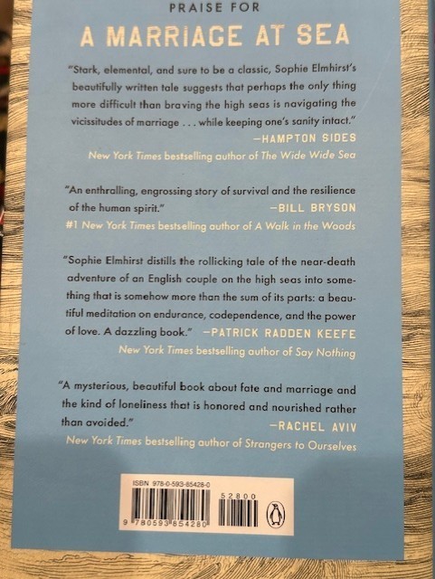 A Marriage at Sea : Hardcover : Sophie Elmhirst : Very Good