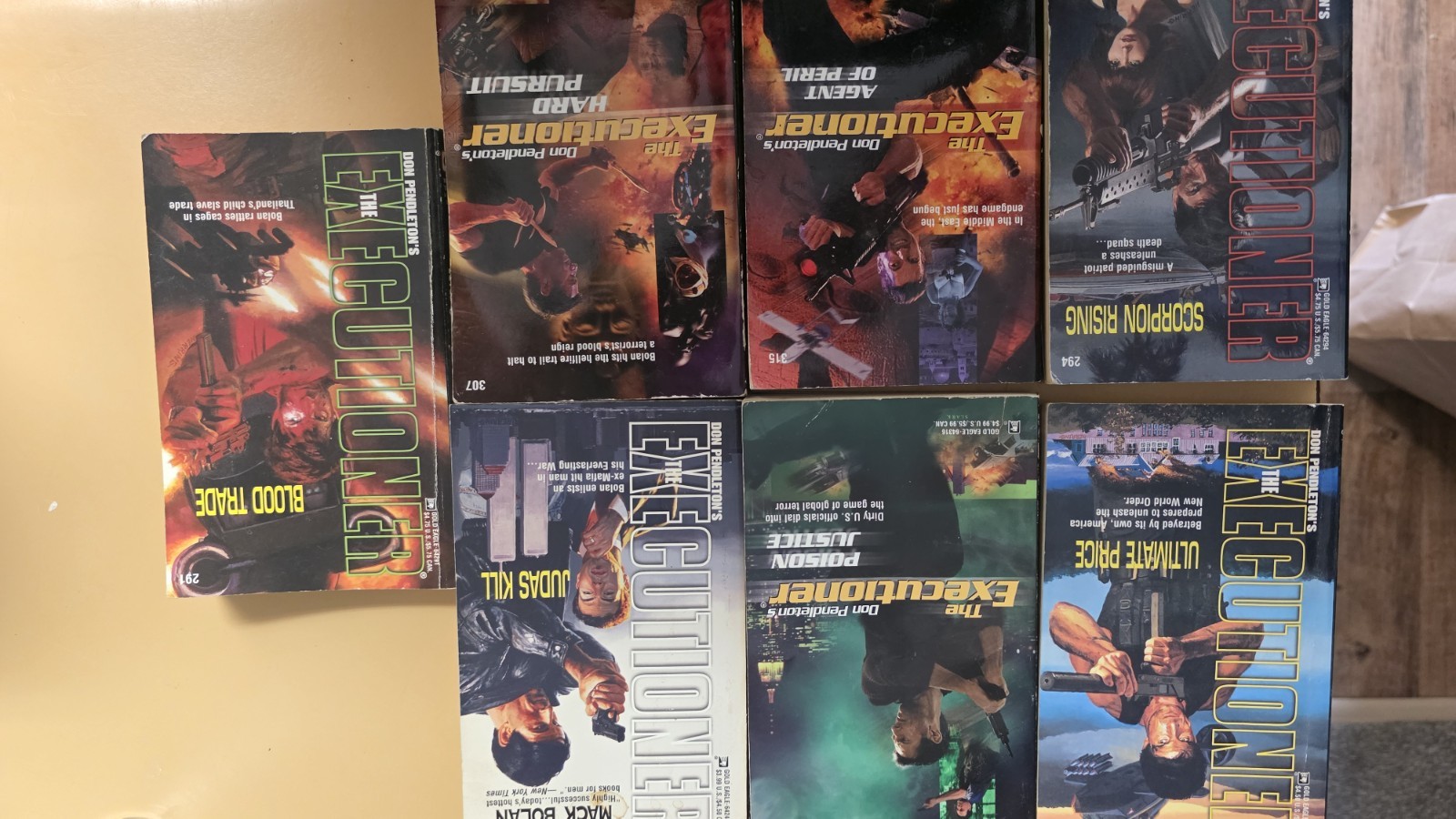 Don Pendleton Books The Executioner Lot of 13 Books Vintage Paperbacks